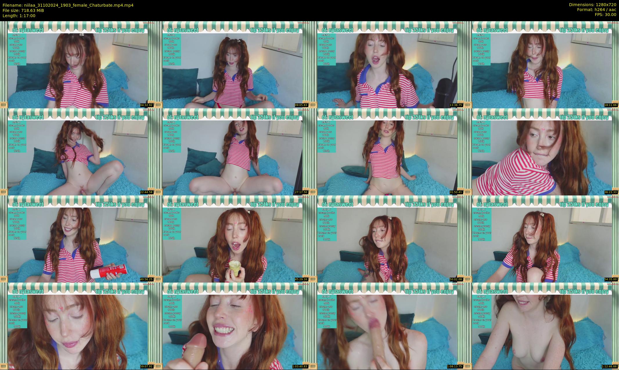 niilaa — 77 minute Chaturbate female cam show recording, 720p, Oct 31, 2024