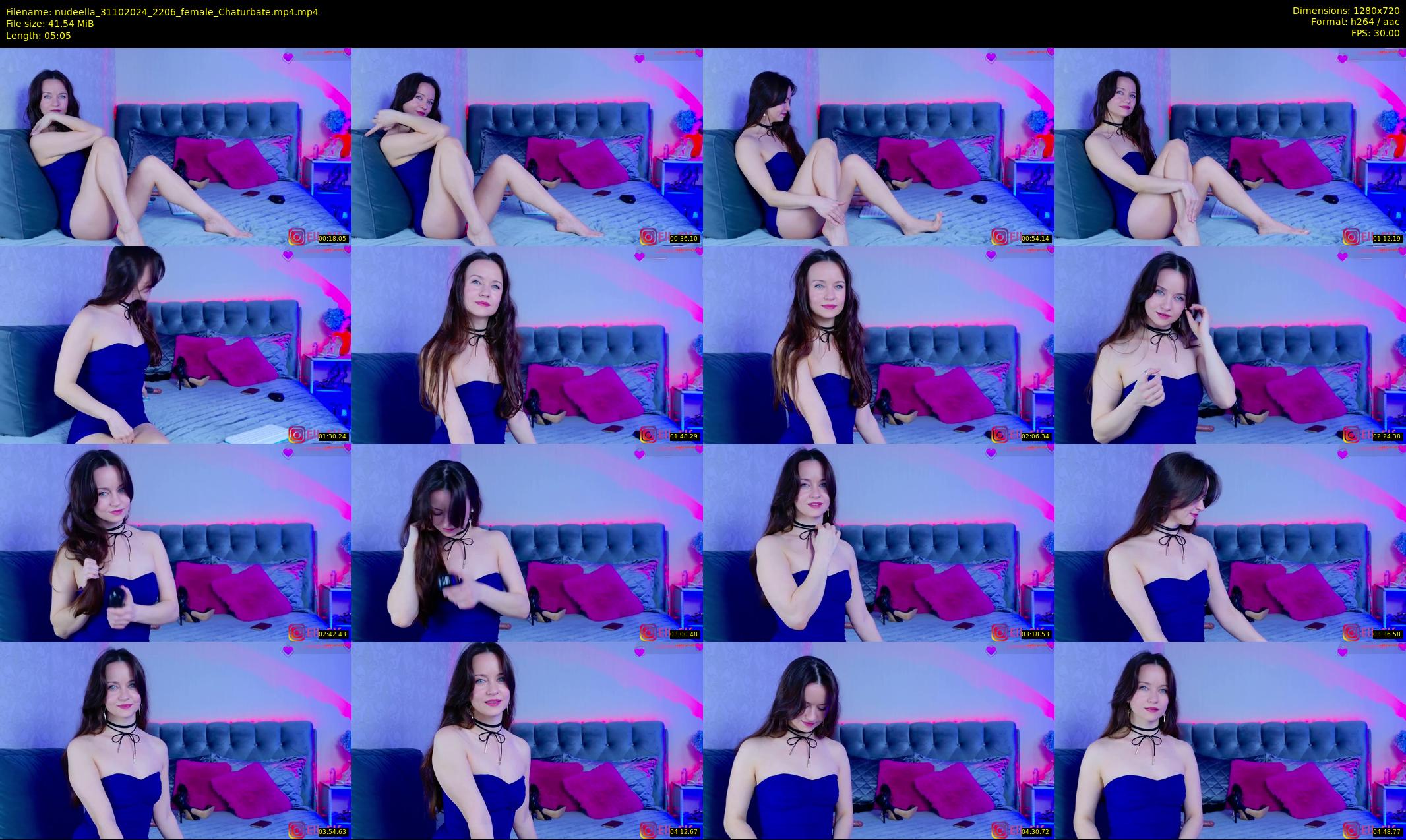 nudeella — 6 minute Chaturbate female cam show recording, 720p, Oct 31, 2024