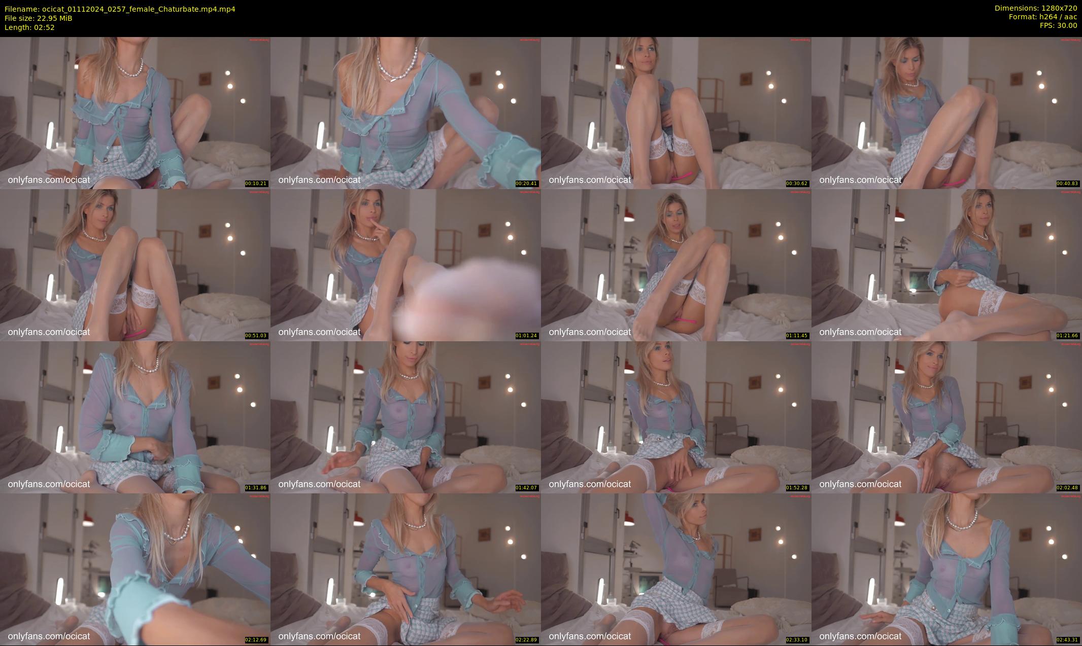 ocicat — 3 minute Chaturbate female cam show recording, 720p, Nov 1, 2024