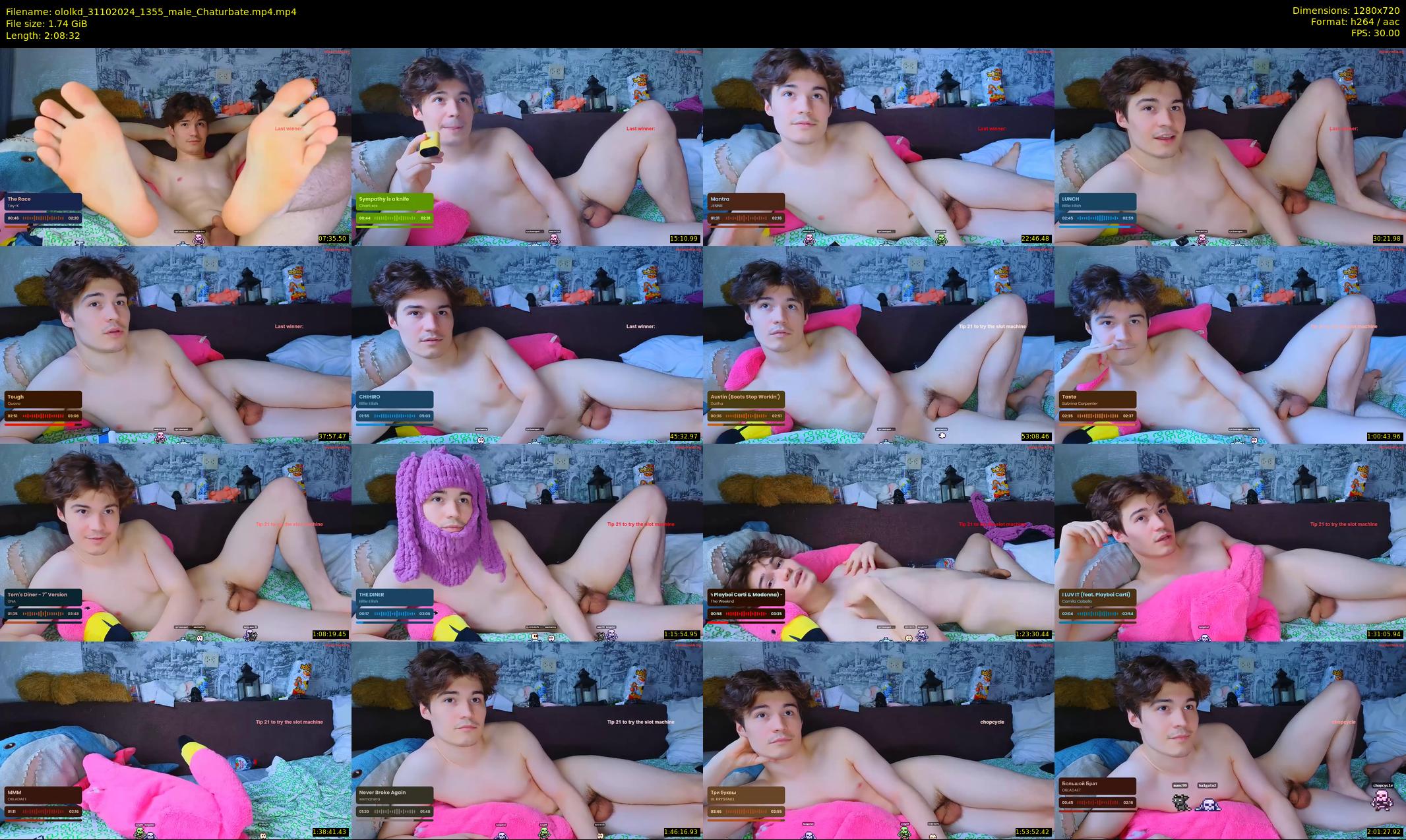 ololkd — 129 minute Chaturbate male cam show recording, 720p, Oct 31, 2024
