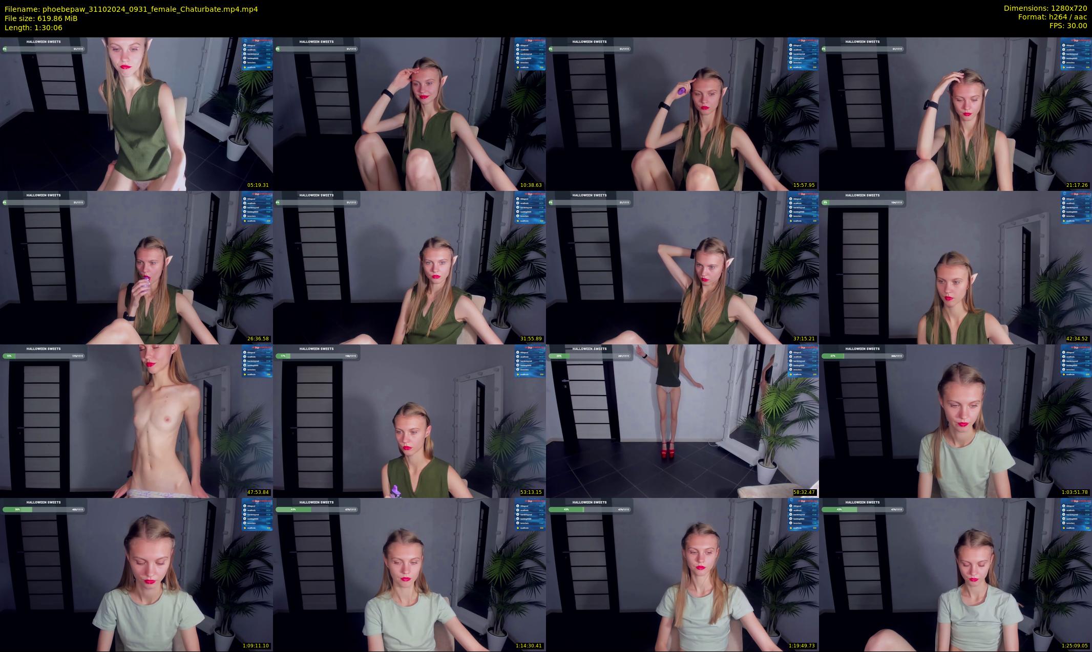 phoebepaw — 91 minute Chaturbate female cam show recording, 720p, Oct 31, 2024