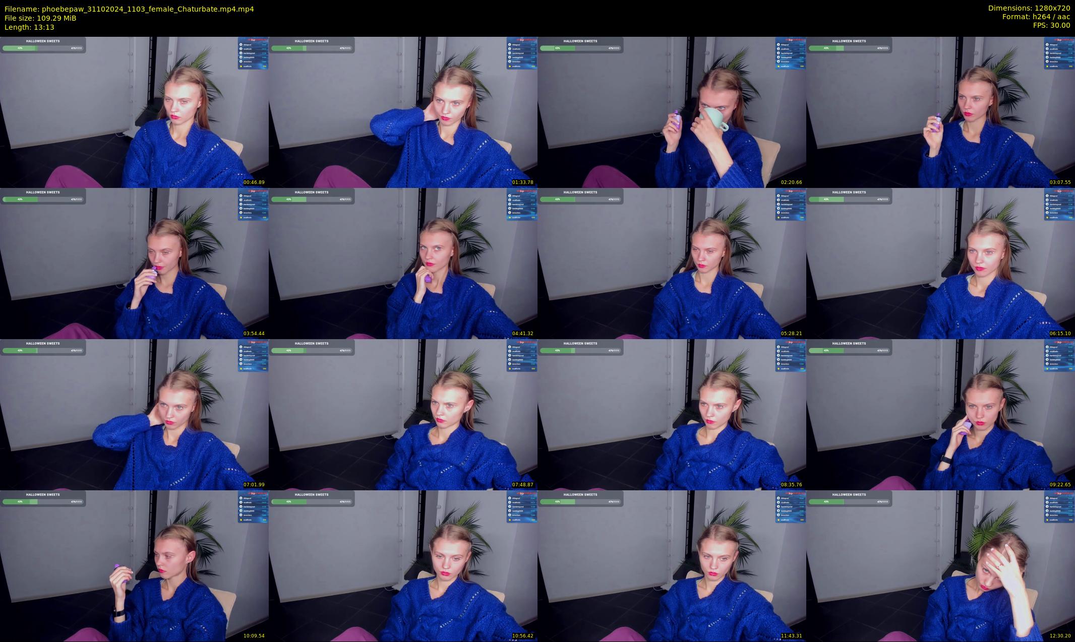 phoebepaw — 14 minute Chaturbate female cam show recording, 720p, Oct 31, 2024