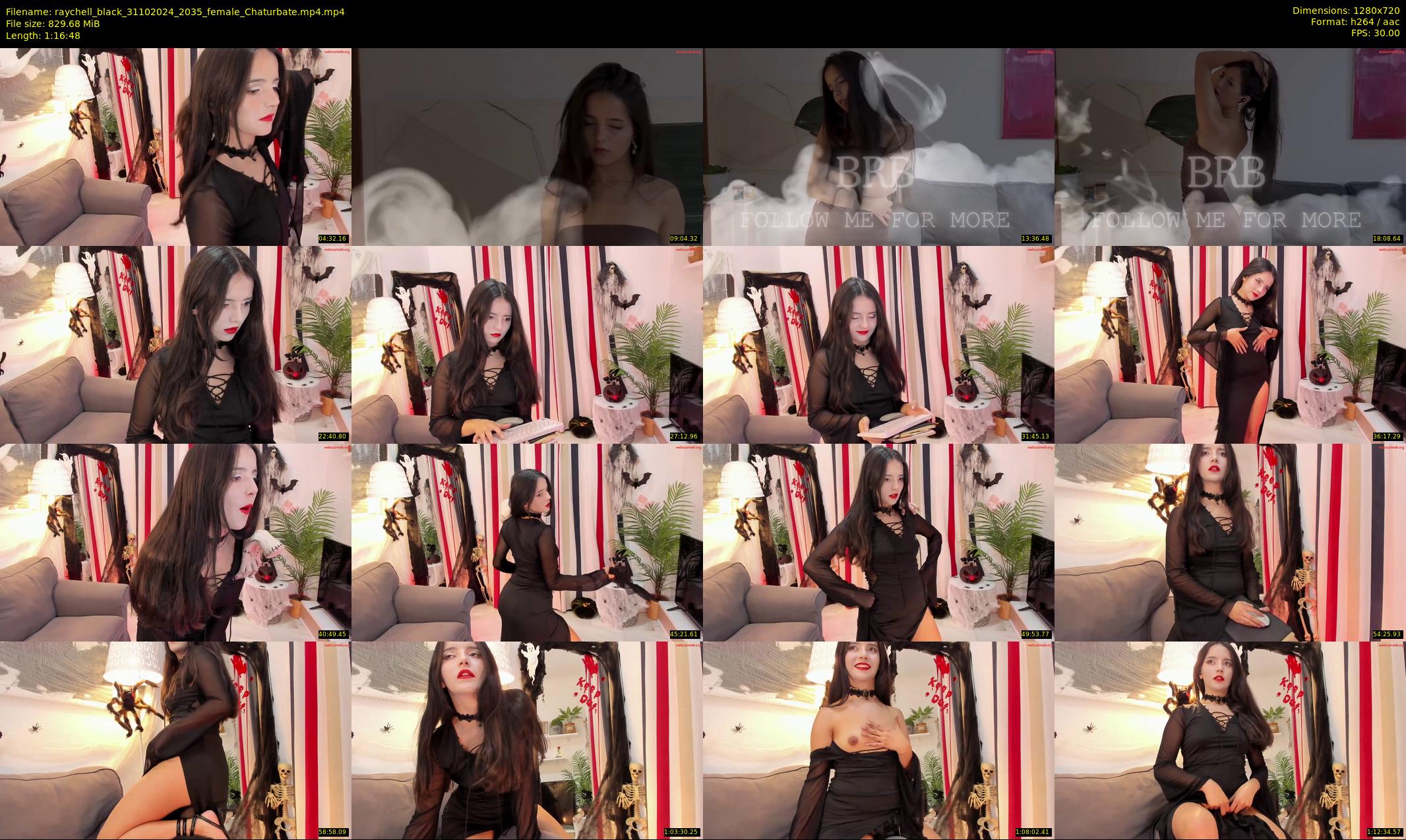 raychell_black — 77 minute Chaturbate female cam show recording, 720p, Oct 31, 2024