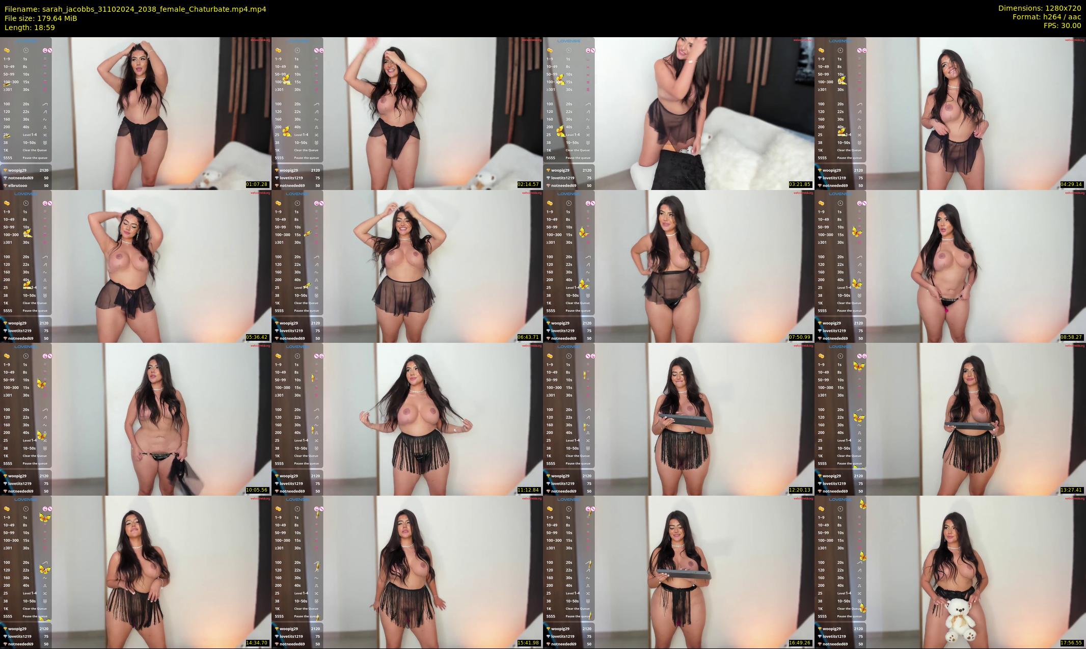 sarah_jacobbs — 19 minute Chaturbate female cam show recording, 720p, Oct 31, 2024