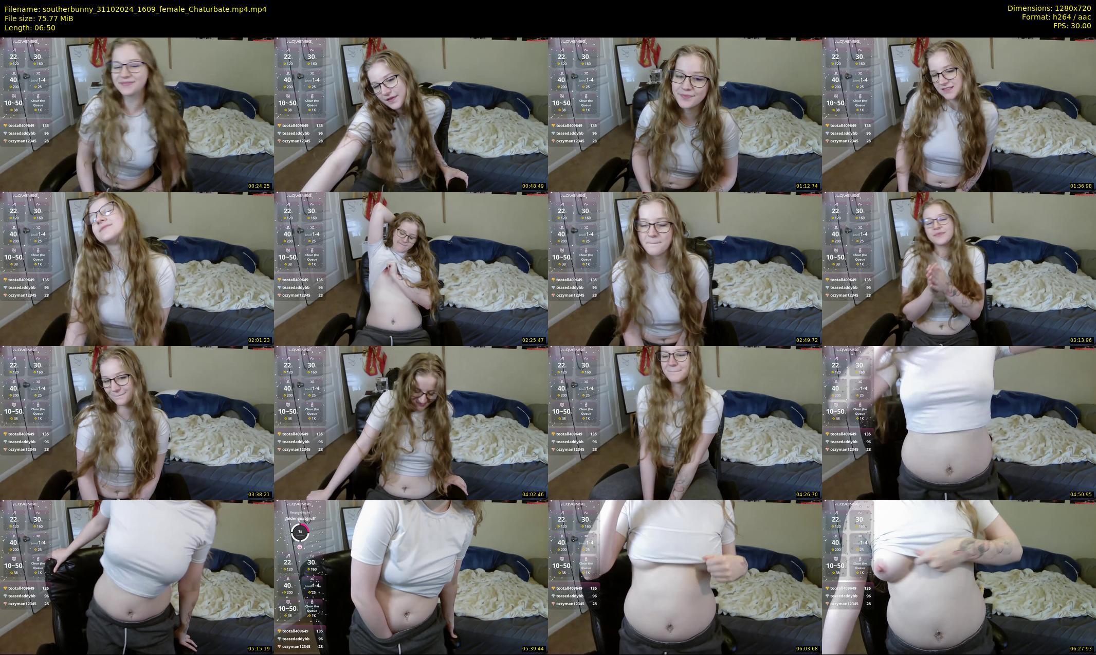southerbunny — 7 minute Chaturbate female cam show recording, 720p, Oct 31, 2024