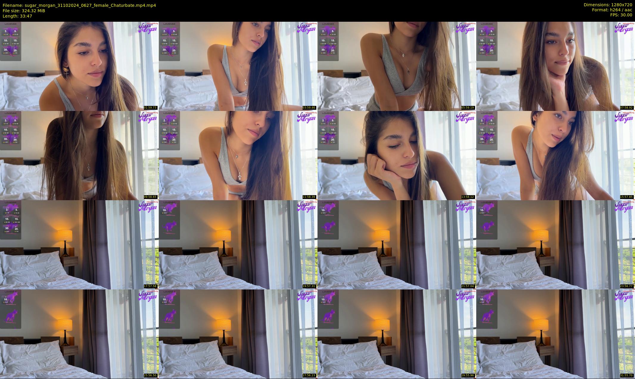 sugar_morgan — 34 minute Chaturbate female cam show recording, 720p, Oct 31, 2024