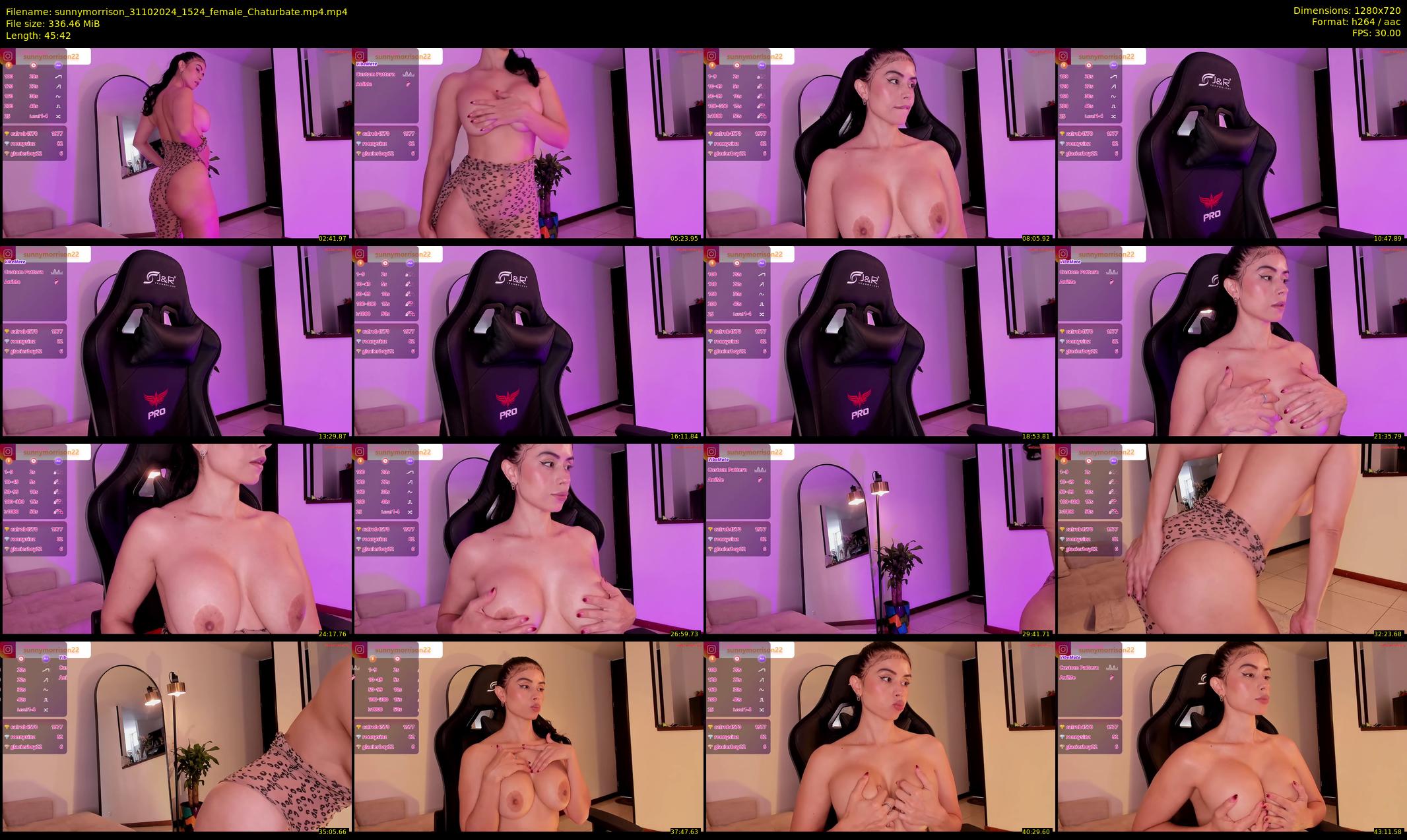 sunnymorrison — 46 minute Chaturbate female cam show recording, 720p, Oct 31, 2024