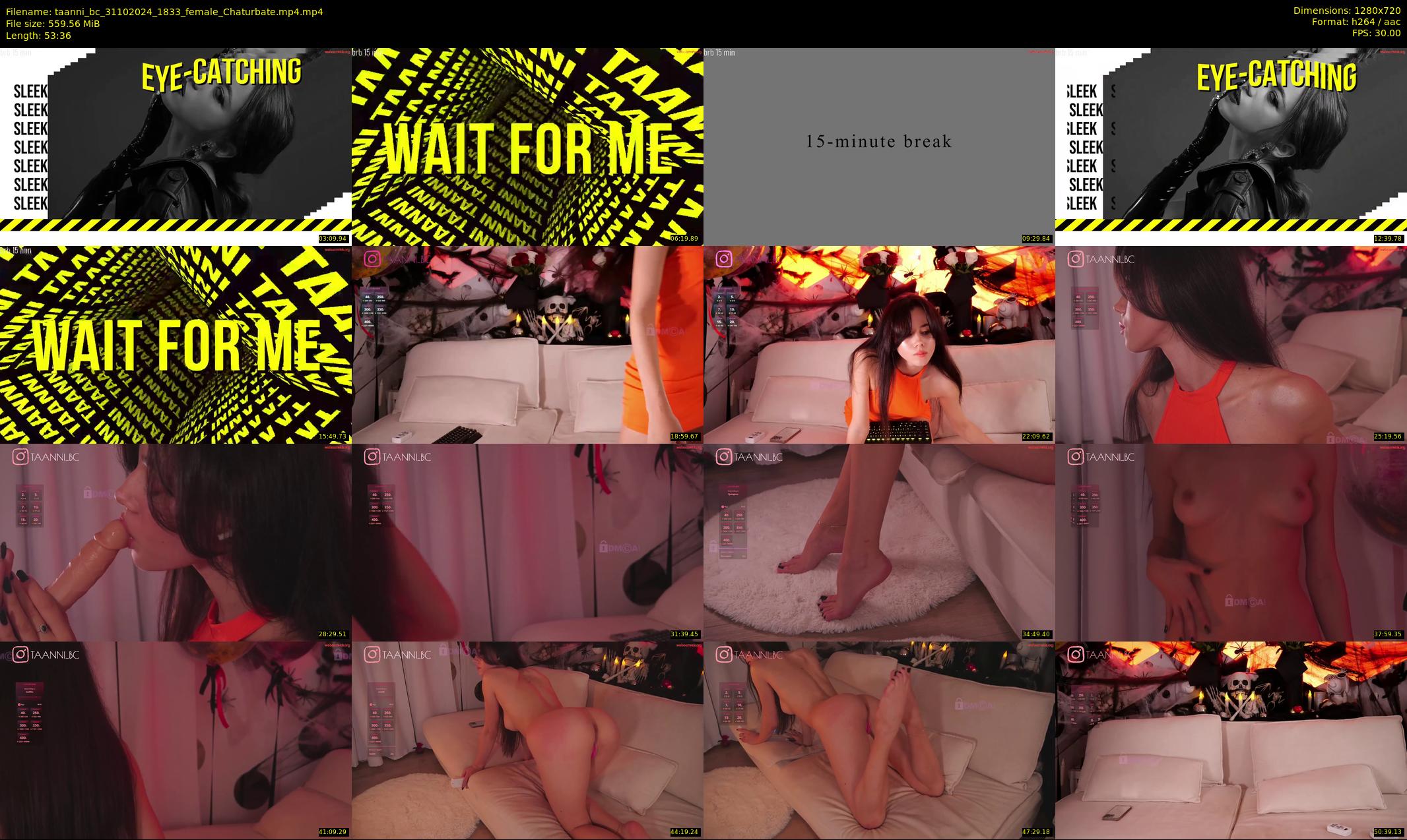 taanni_bc — 54 minute Chaturbate female cam show recording, 720p, Oct 31, 2024