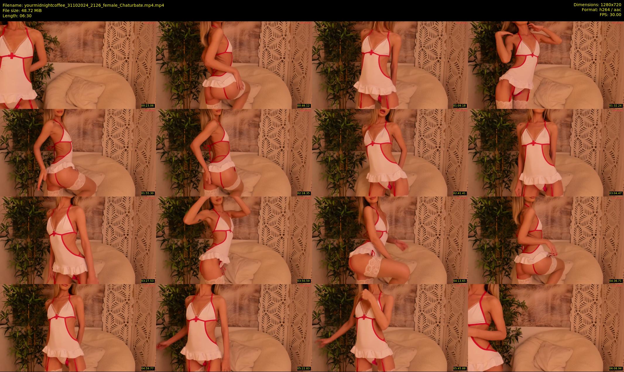 yourmidnightcoffee — 7 minute Chaturbate female cam show recording, 720p, Oct 31, 2024