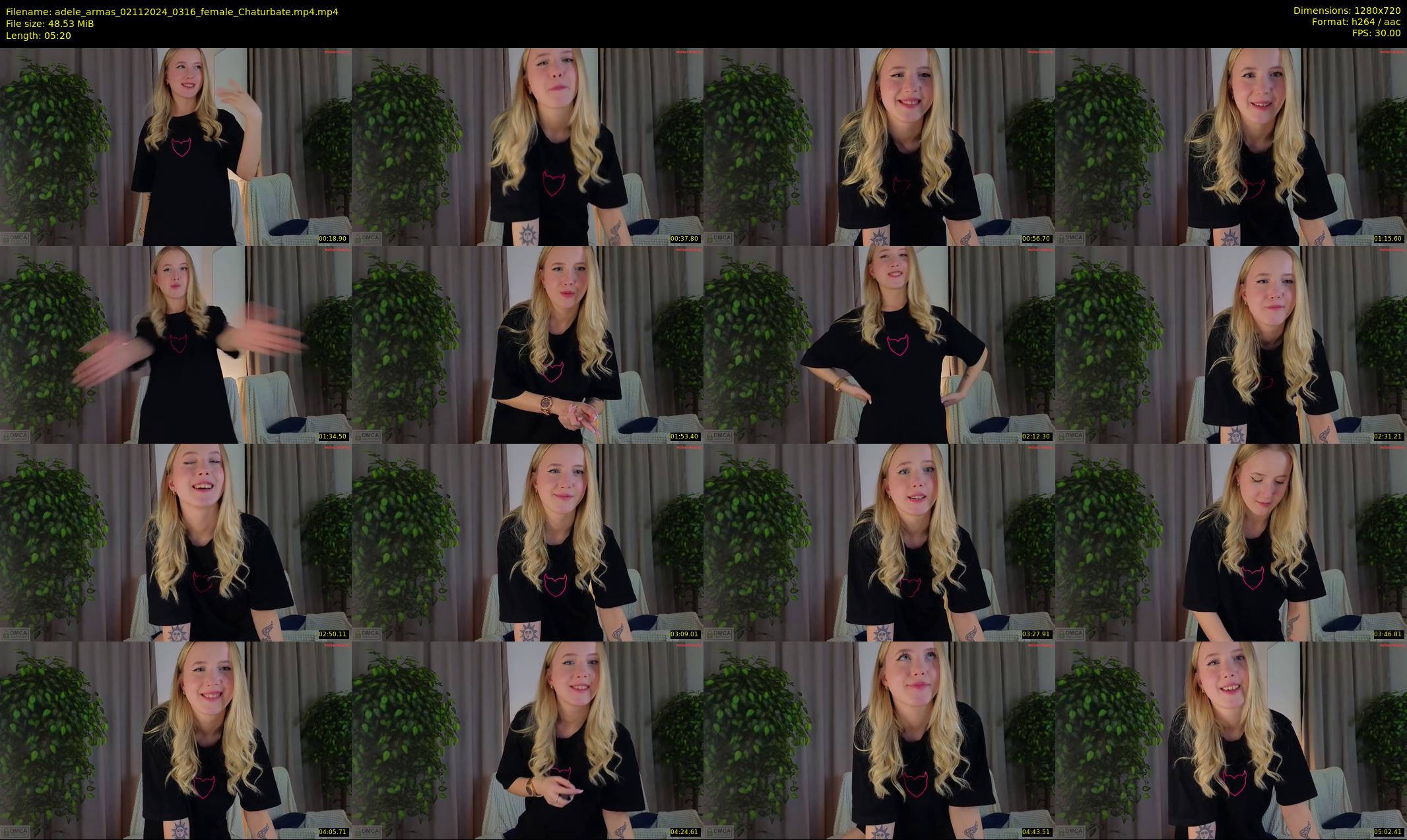 adele_armas — 6 minute Chaturbate female cam show recording, 720p, Nov 2, 2024