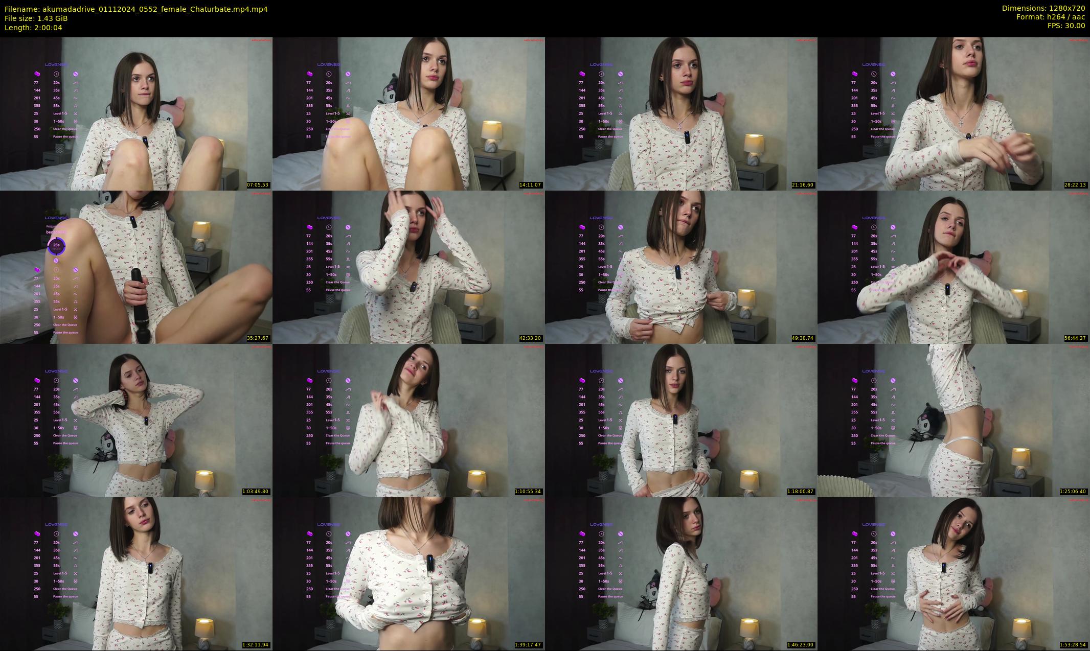 akumadadrive — 121 minute Chaturbate female cam show recording, 720p, Nov 1, 2024