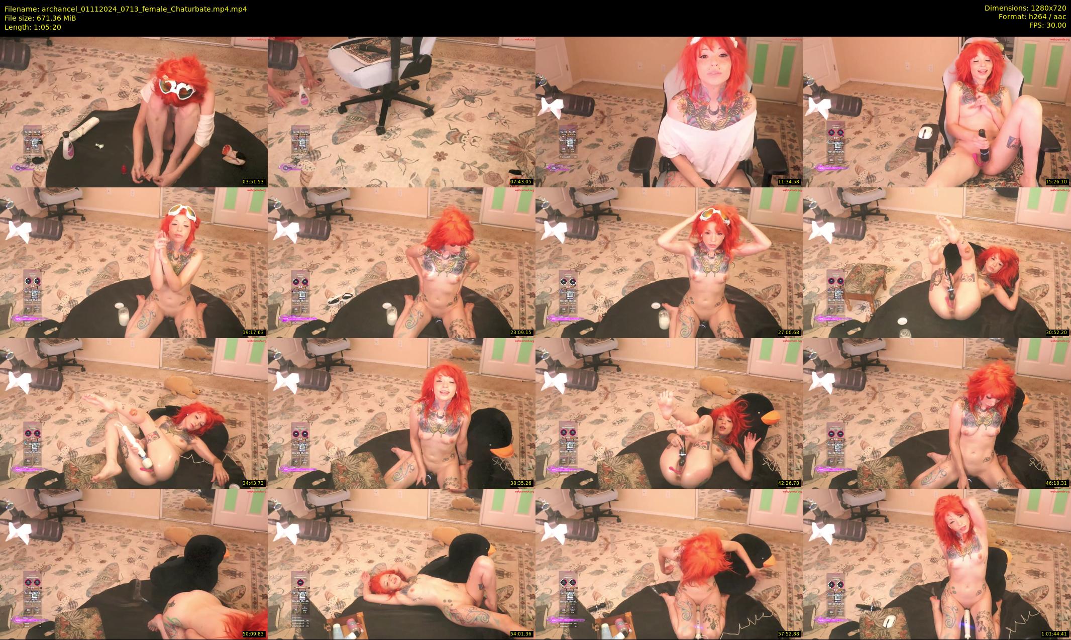 archancel — 66 minute Chaturbate female cam show recording, 720p, Nov 1, 2024