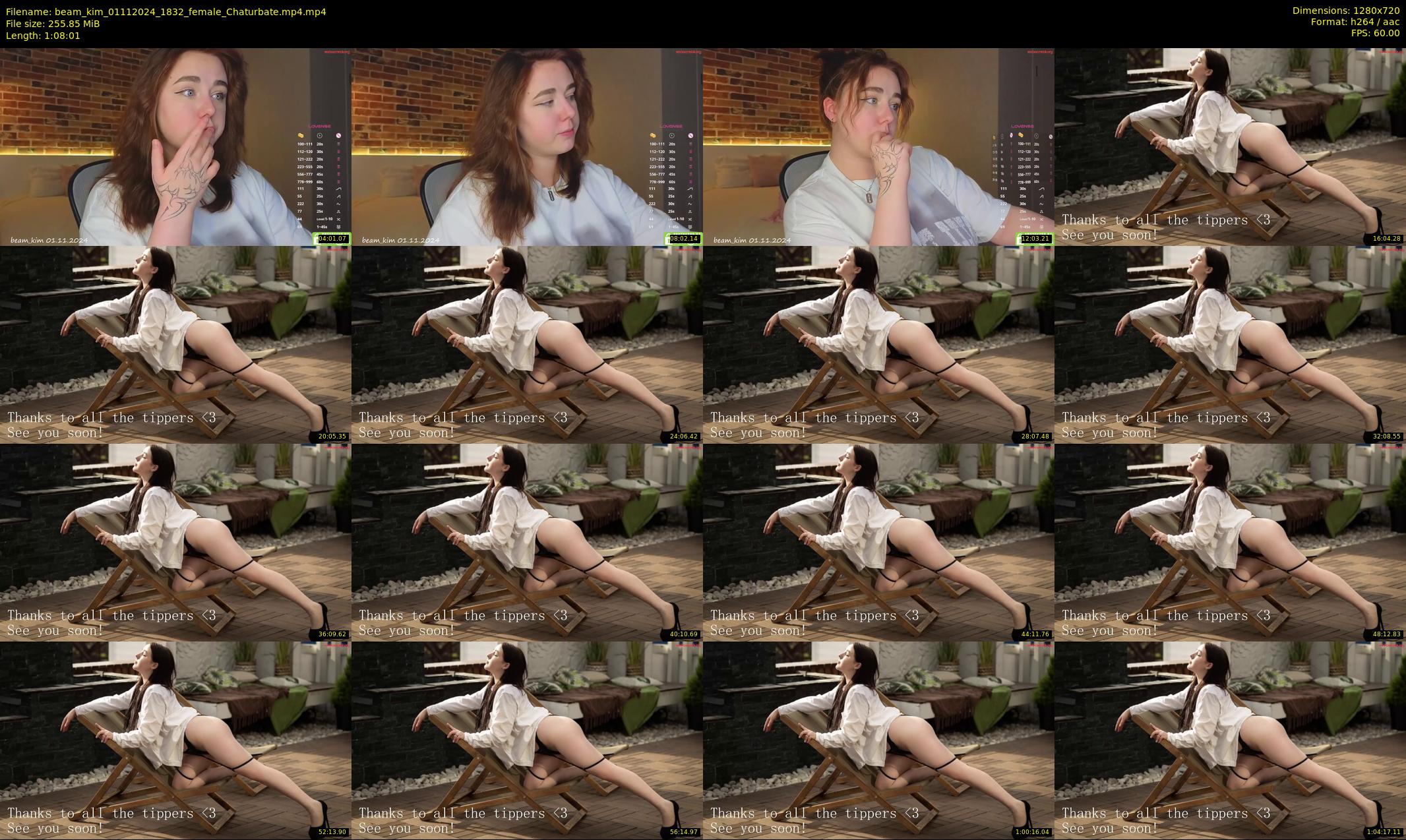 beam_kim — 69 minute Chaturbate female cam show recording, 720p, Nov 1, 2024