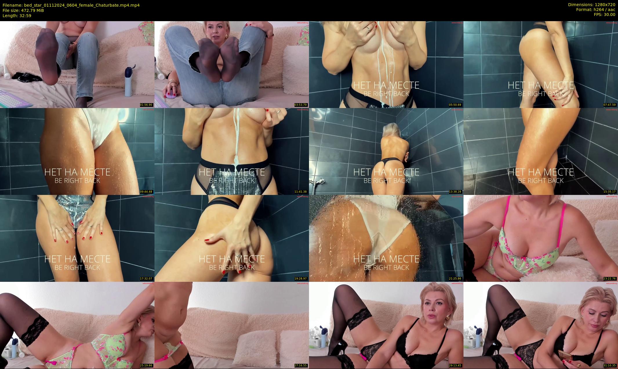 bed_star — 33 minute Chaturbate female cam show recording, 720p, Nov 1, 2024