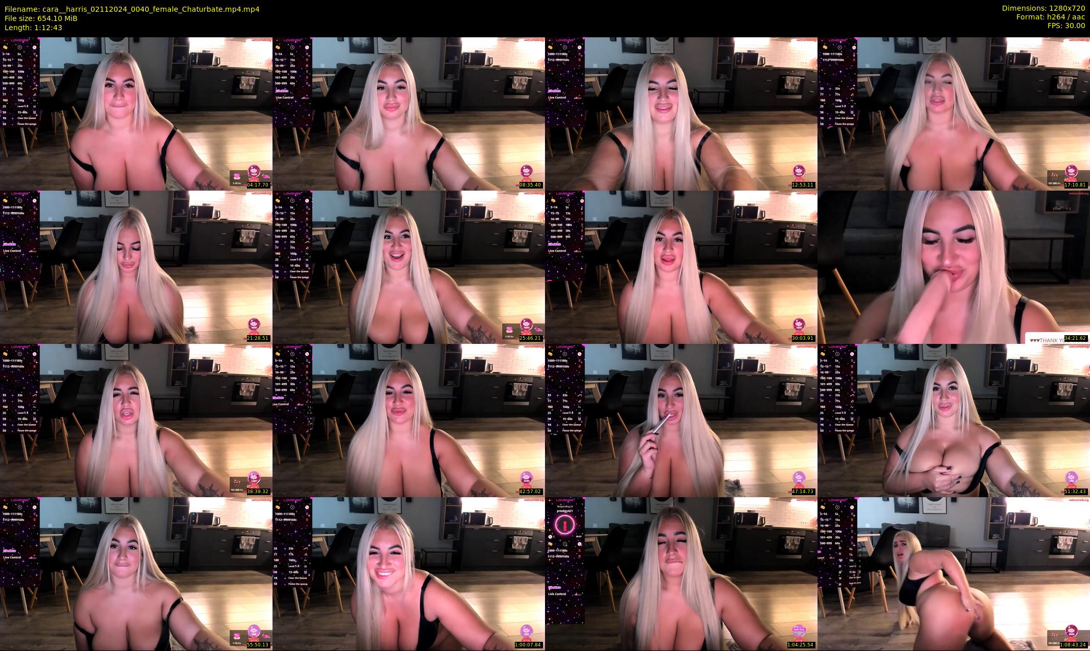 cara__harris — 73 minute Chaturbate female cam show recording, 720p, Nov 2, 2024