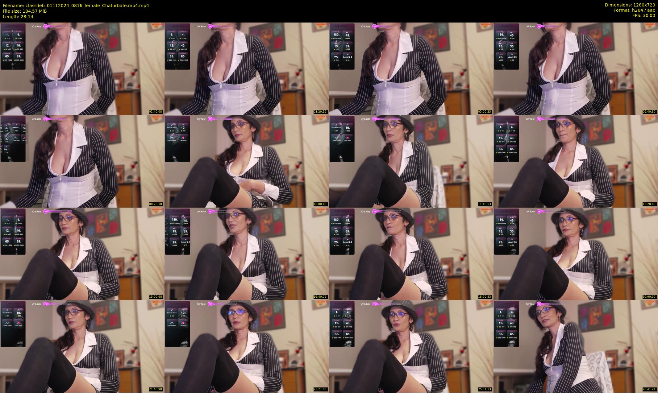classdeb — 29 minute Chaturbate female cam show recording, 720p, Nov 1, 2024