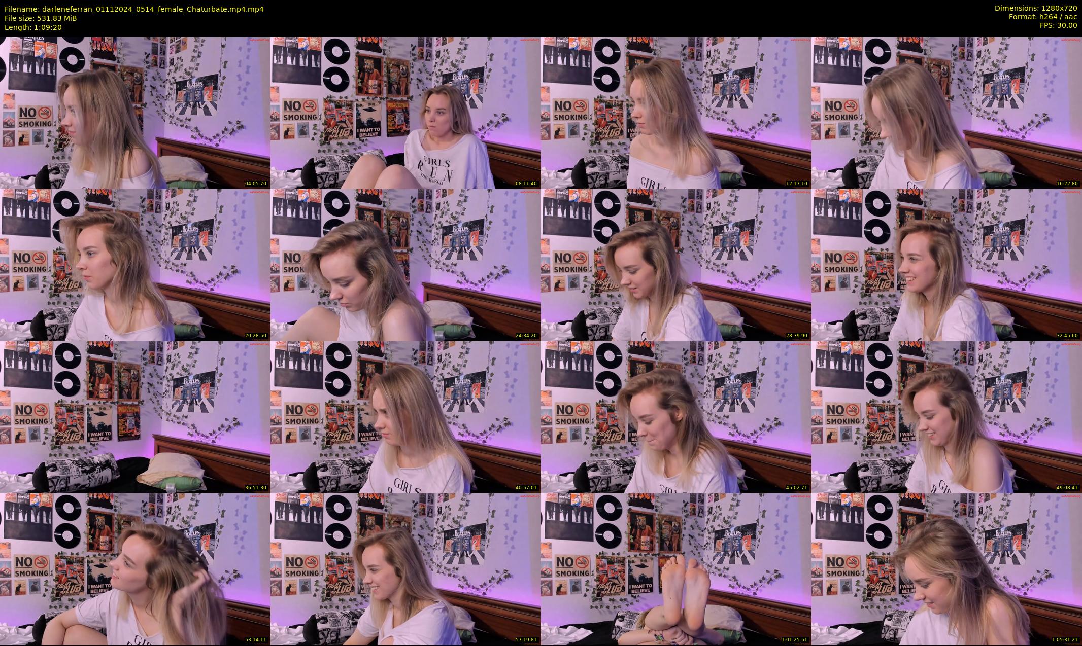 darleneferran — 70 minute Chaturbate female cam show recording, 720p, Nov 1, 2024