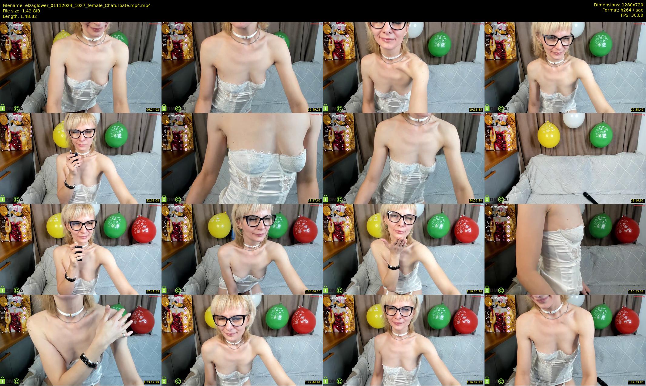 elzaglower — 109 minute Chaturbate female cam show recording, 720p, Nov 1, 2024