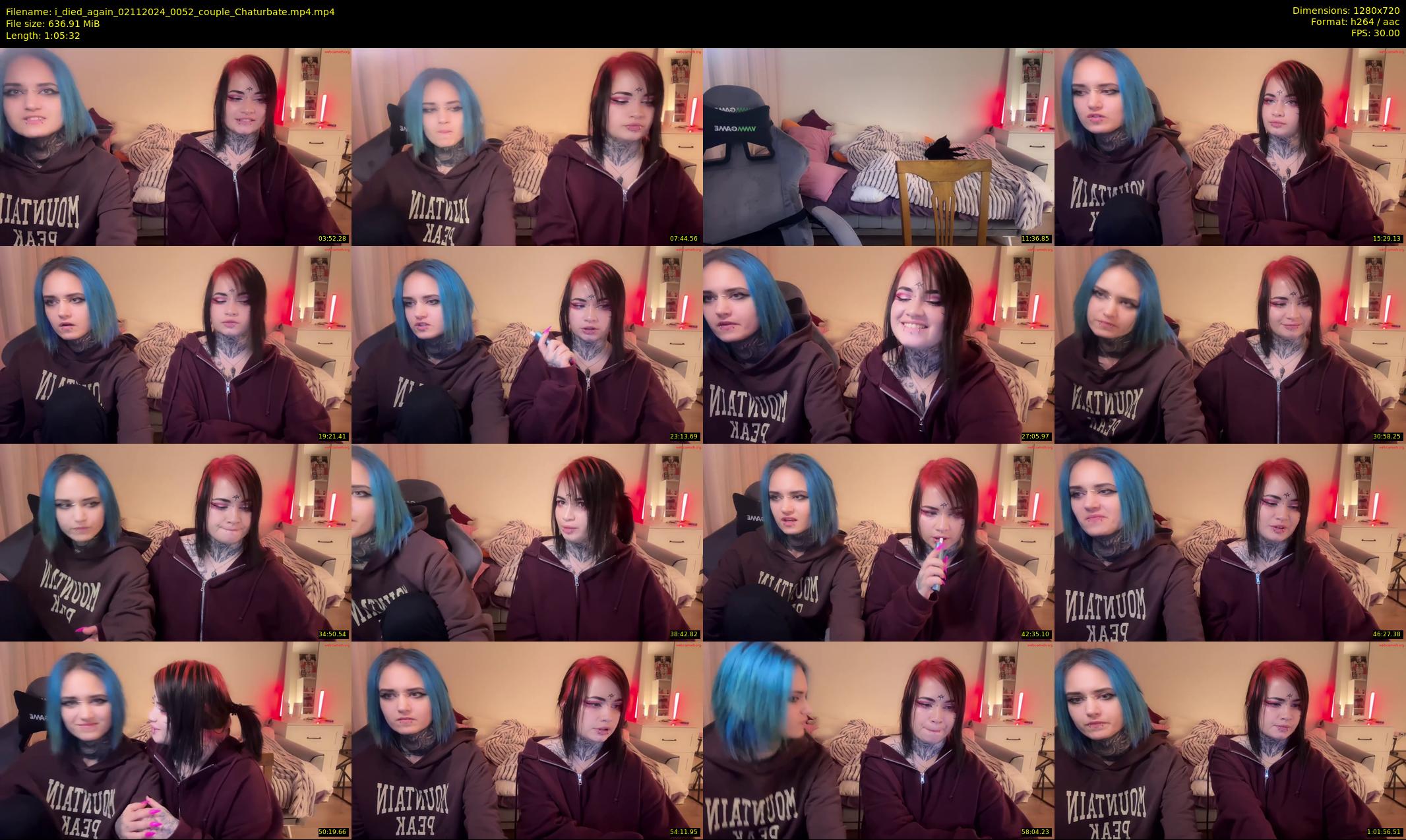 i_died_again — 66 minute Chaturbate female cam show recording, 720p, Nov 2, 2024
