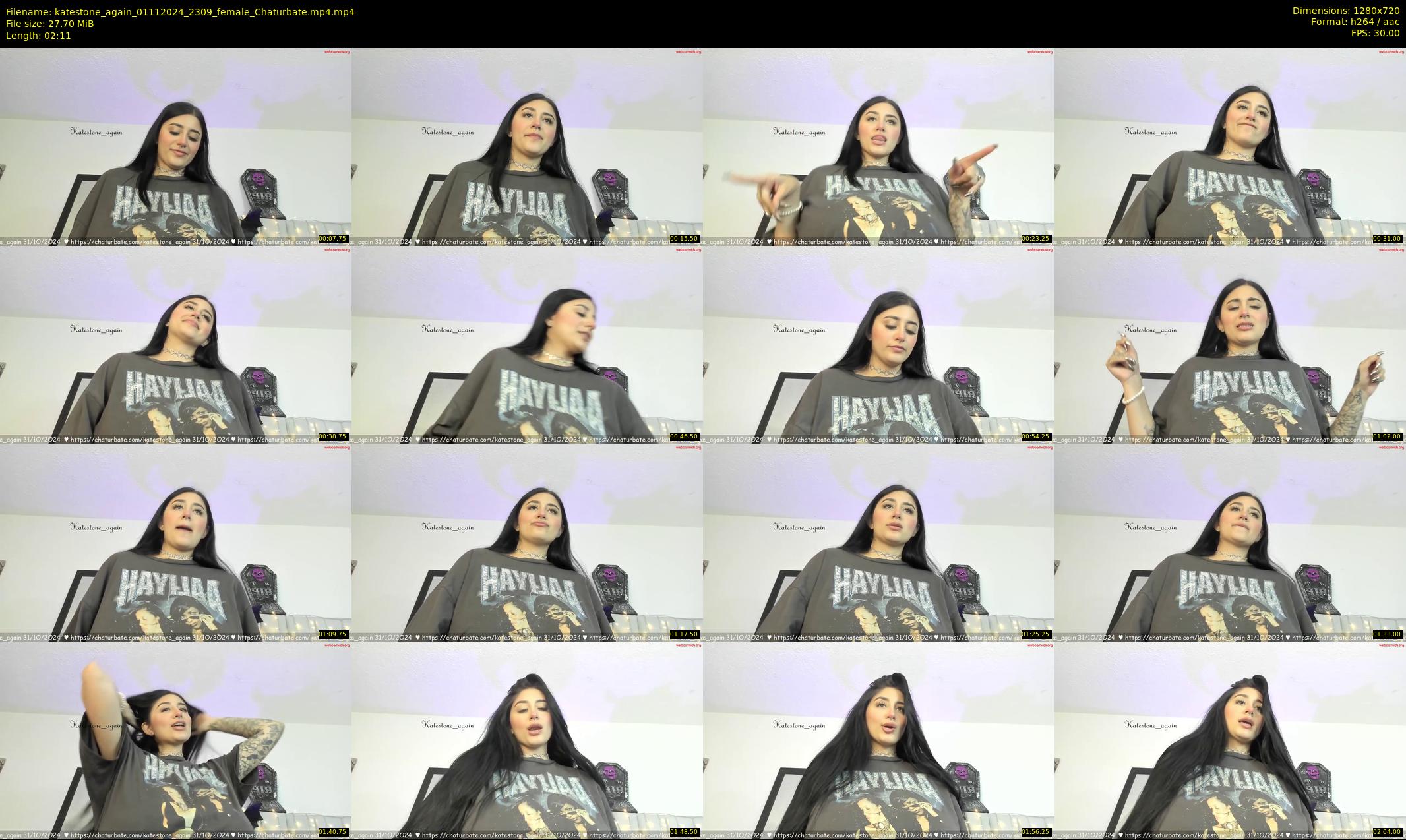 katestone_again — 3 minute Chaturbate female cam show recording, 720p, Nov 1, 2024