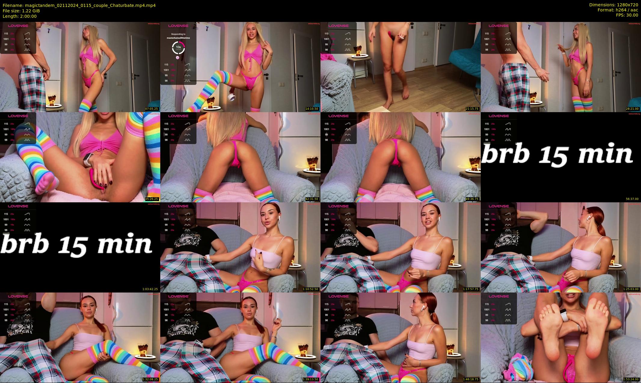 magictandem — 120 minute Chaturbate couple cam show recording, 720p, Nov 2, 2024