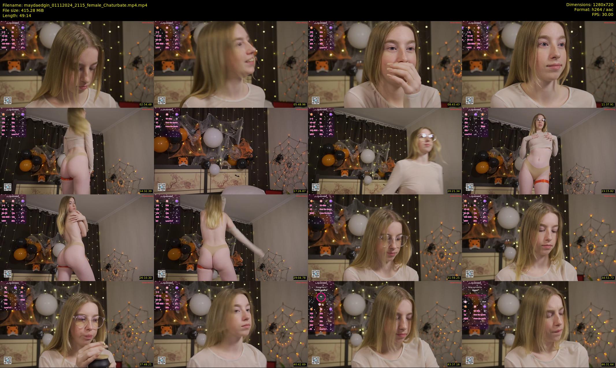 maydaedgin — 50 minute Chaturbate female cam show recording, 720p, Nov 1, 2024