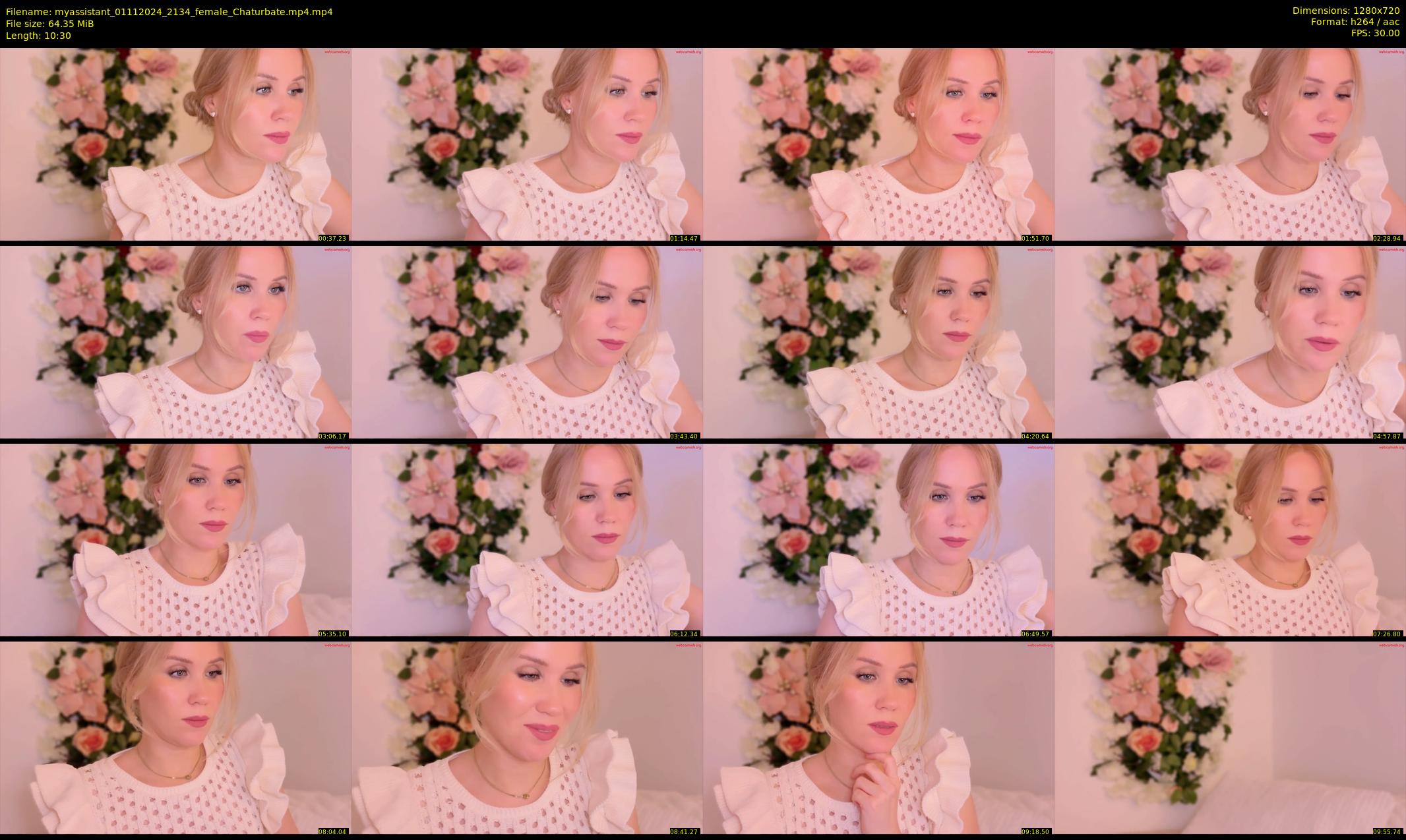 myassistant — 11 minute Chaturbate female cam show recording, 720p, Nov 1, 2024