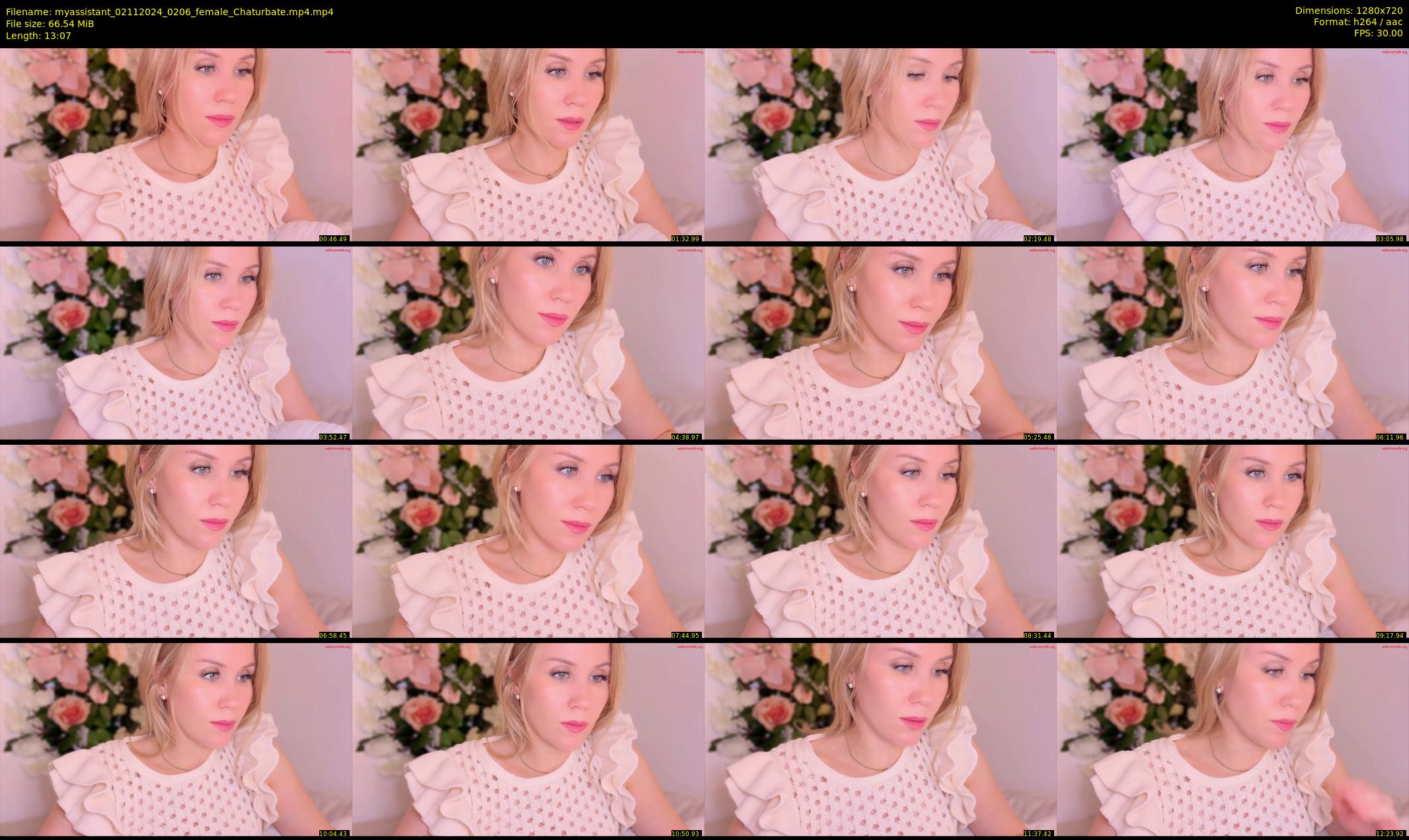 myassistant — 14 minute Chaturbate female cam show recording, 720p, Nov 2, 2024