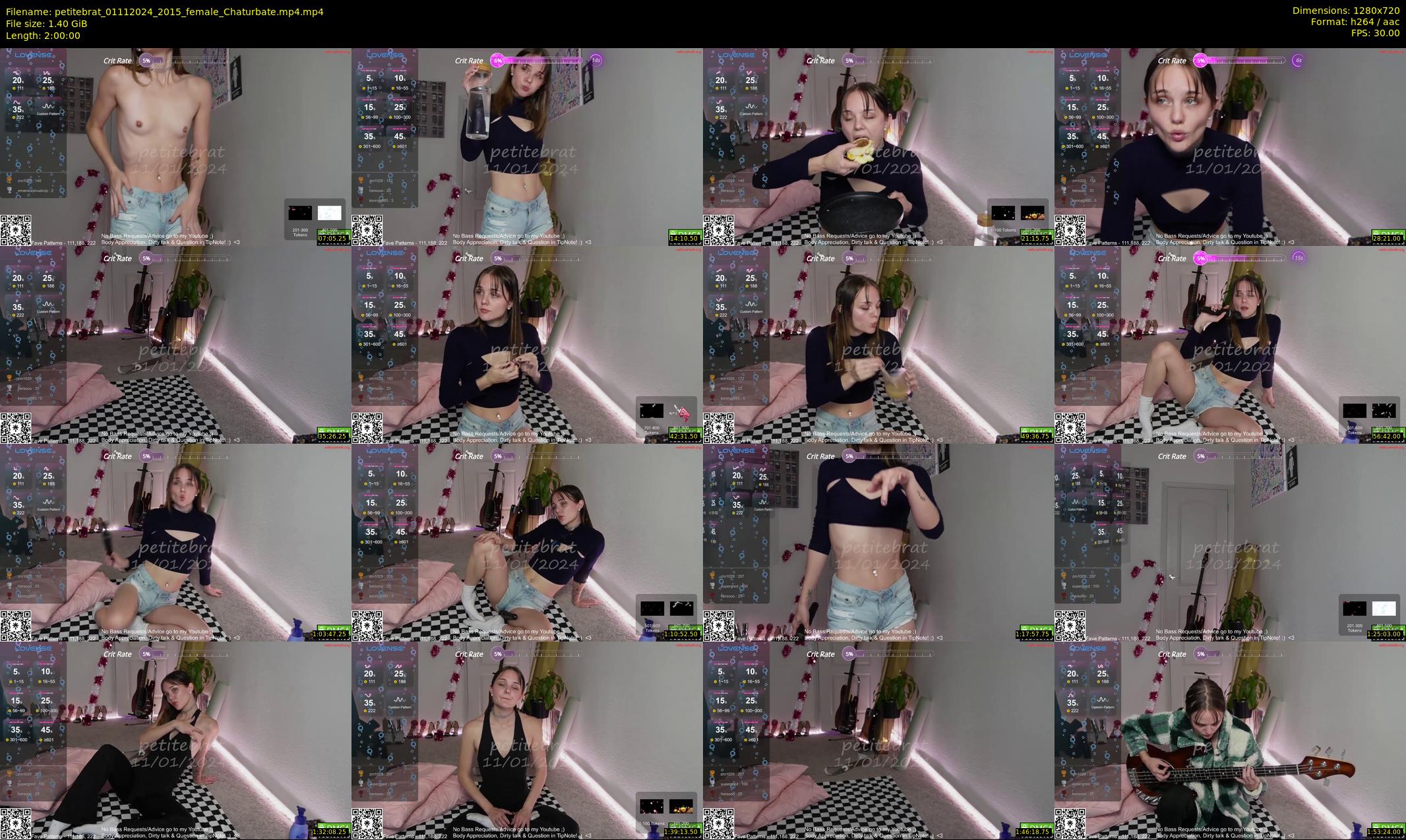 petitebrat — 120 minute Chaturbate female cam show recording, 720p, Nov 1, 2024