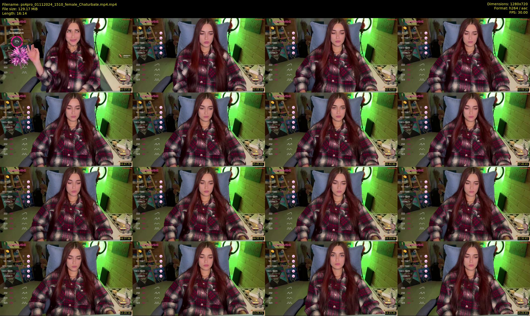 ps4pro — 17 minute Chaturbate female cam show recording, 720p, Nov 1, 2024