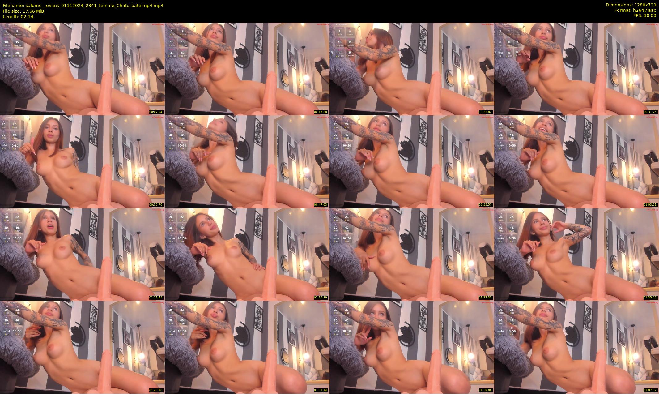 salome__evans — 3 minute Chaturbate female cam show recording, 720p, Nov 1, 2024