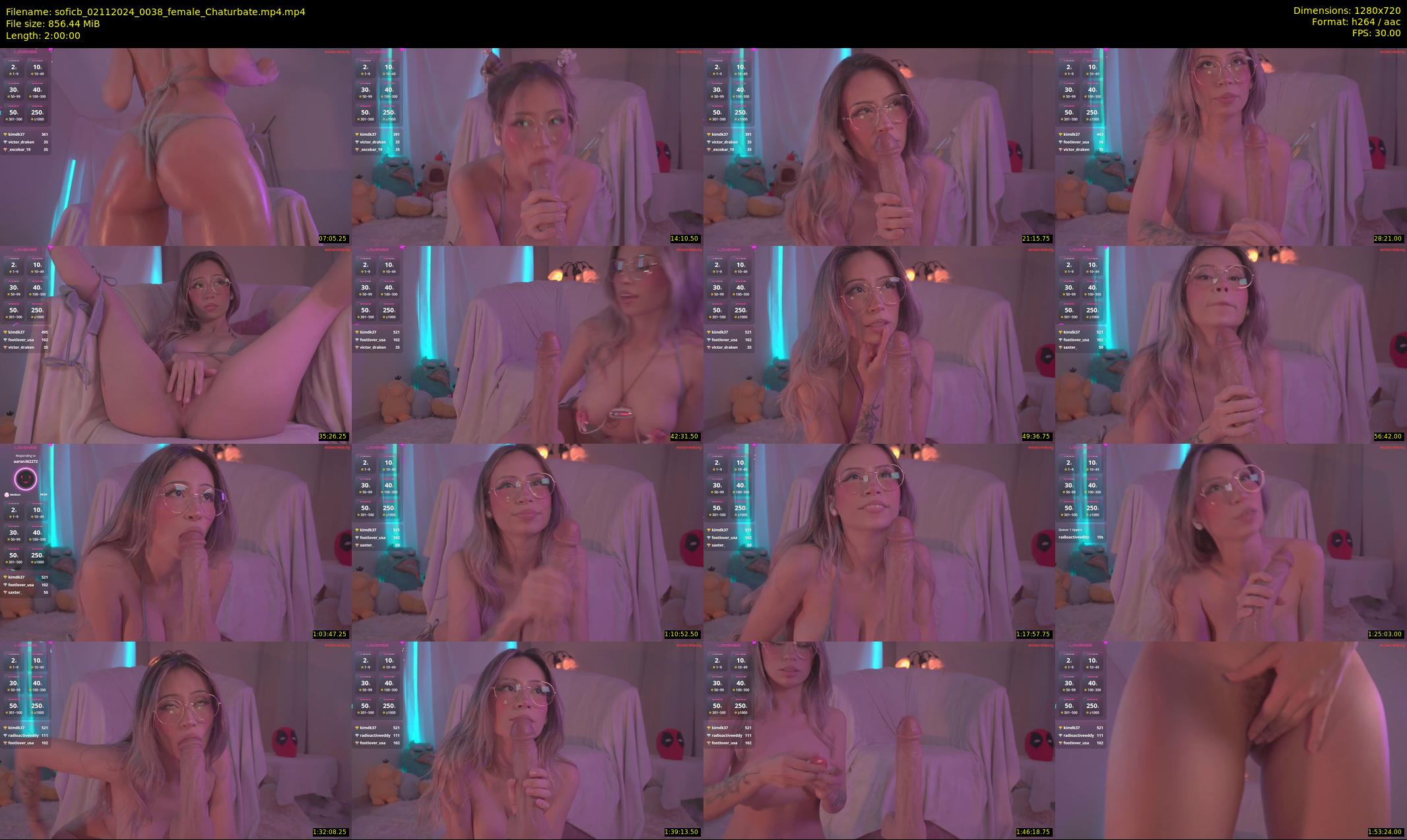 soficb — 120 minute Chaturbate female cam show recording, 720p, Nov 2, 2024