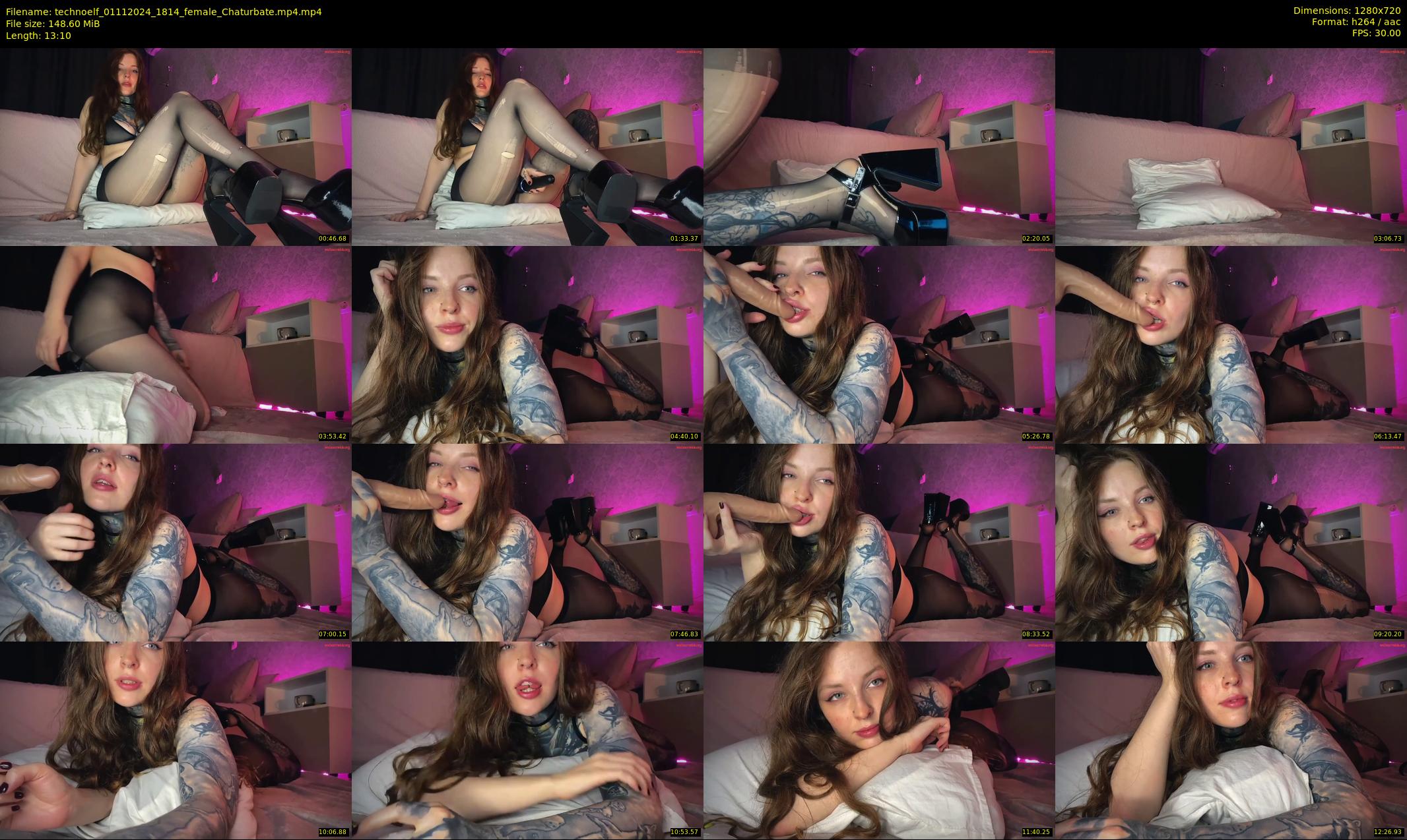 technoelf — 14 minute Chaturbate female cam show recording, 720p, Nov 1, 2024