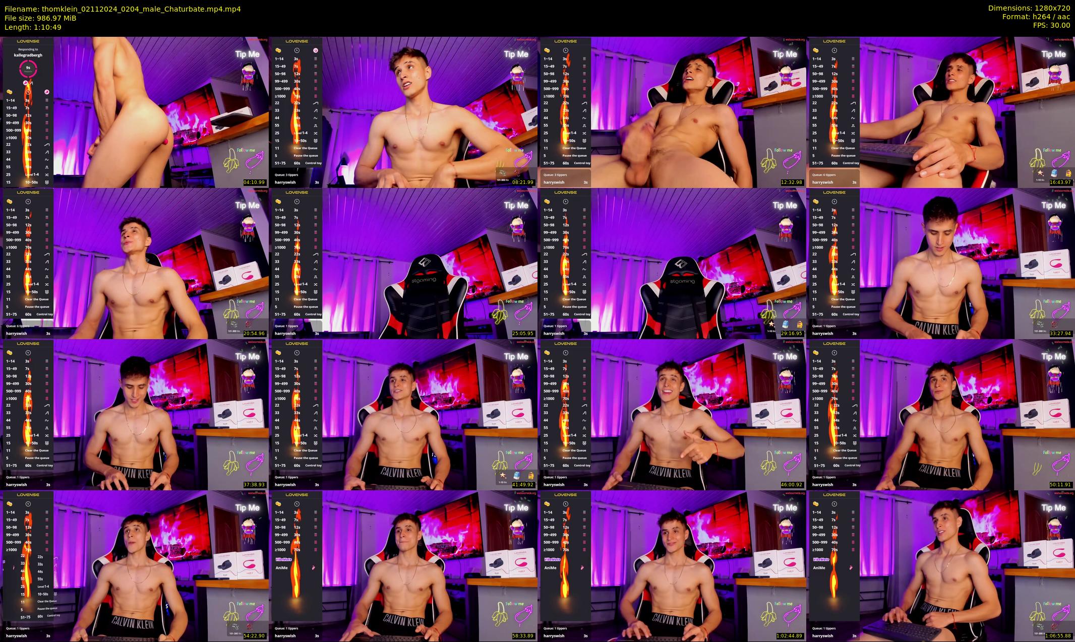 thomklein — 71 minute Chaturbate male cam show recording, 720p, Nov 2, 2024