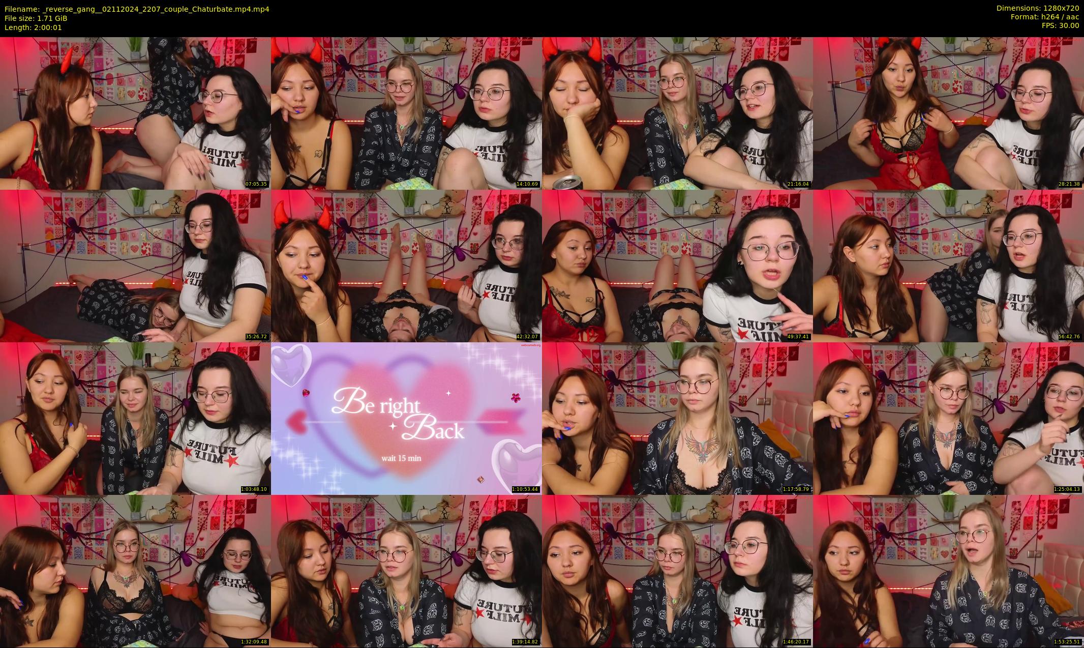 _reverse_gang_ — 121 minute Chaturbate couple cam show recording, 720p, Nov 2, 2024
