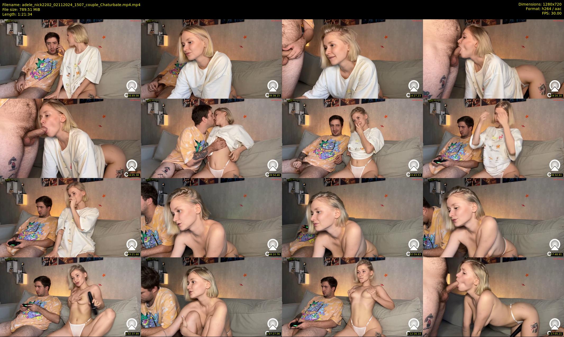 adele_nick2202 — 82 minute Chaturbate couple cam show recording, 720p, Nov 2, 2024