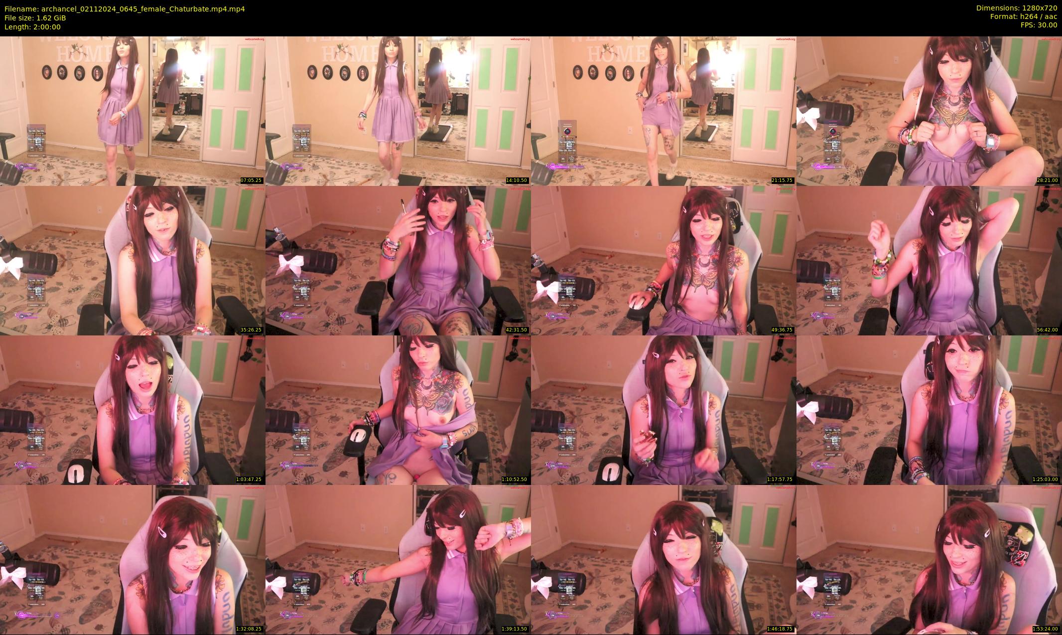 archancel — 120 minute Chaturbate female cam show recording, 720p, Nov 2, 2024