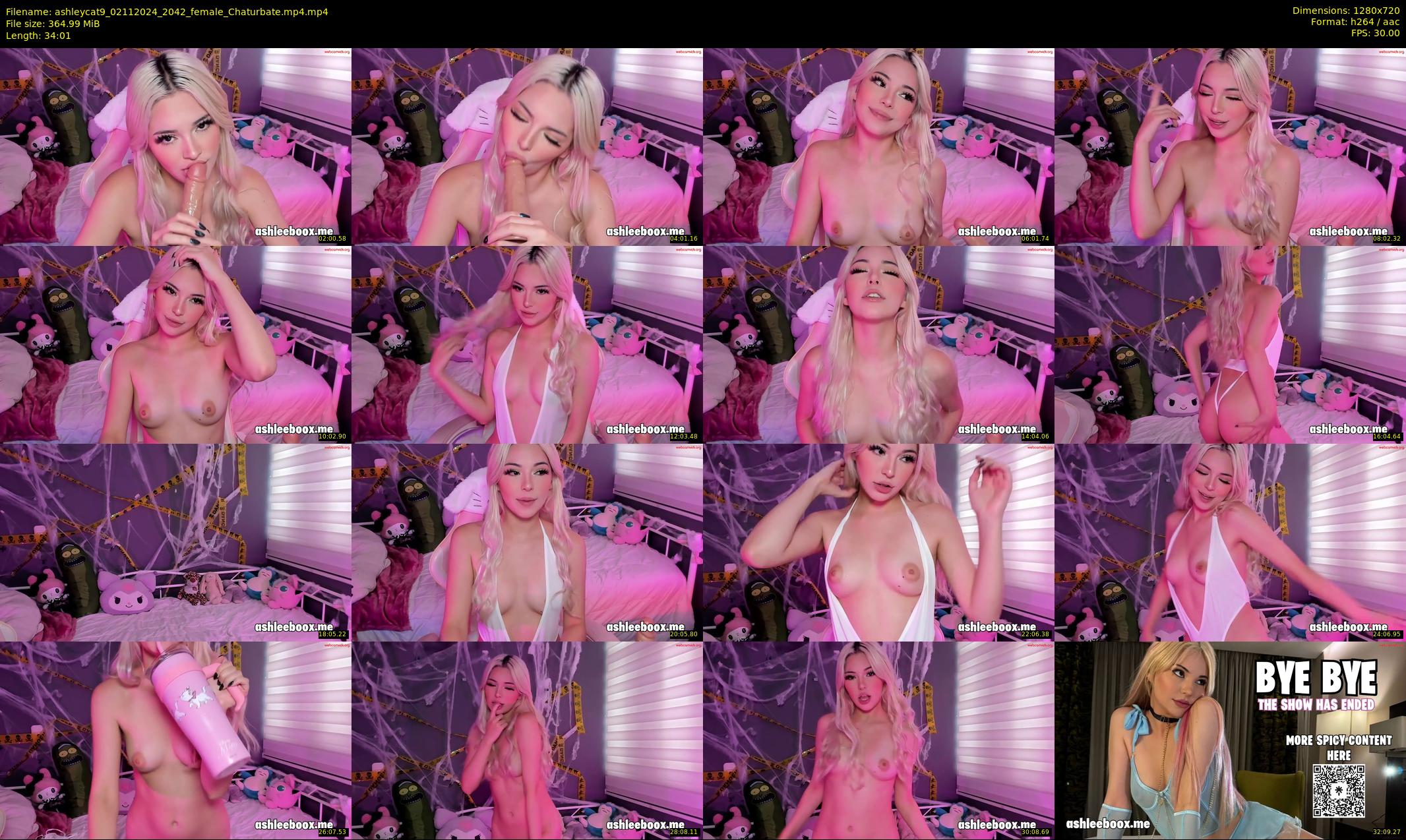 ashleycat9 — 35 minute Chaturbate female cam show recording, 720p, Nov 2, 2024