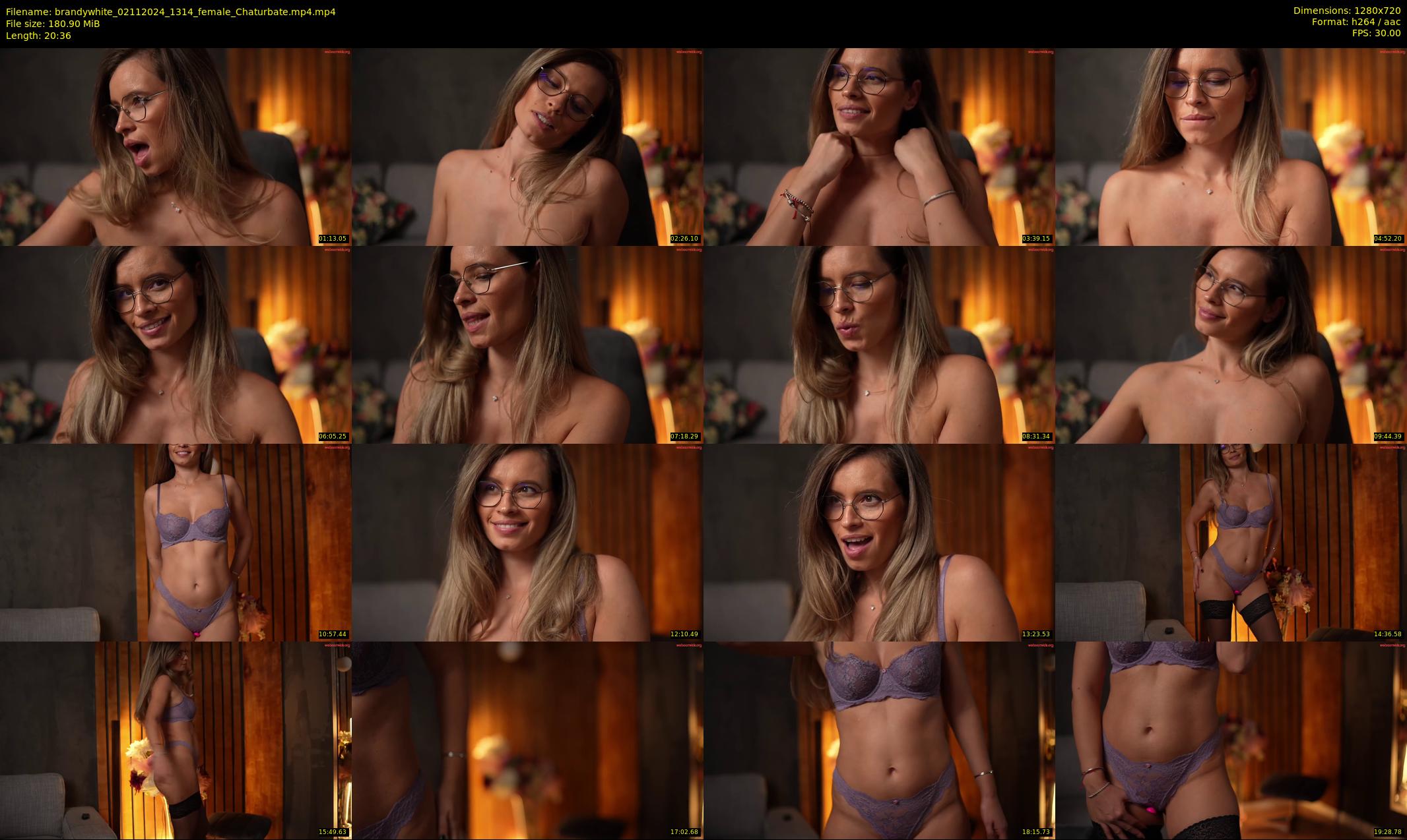 brandywhite — 21 minute Chaturbate female cam show recording, 720p, Nov 2, 2024