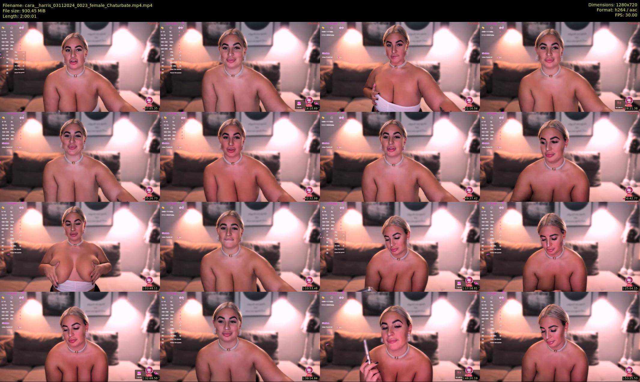 cara__harris — 121 minute Chaturbate female cam show recording, 720p, Nov 3, 2024