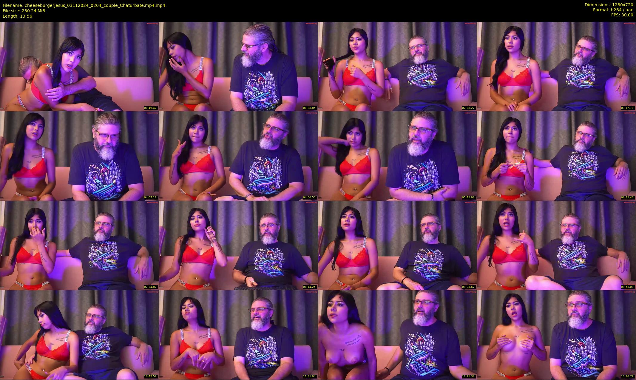 cheeseburgerjesus — 14 minute Chaturbate couple cam show recording, 720p, Nov 3, 2024