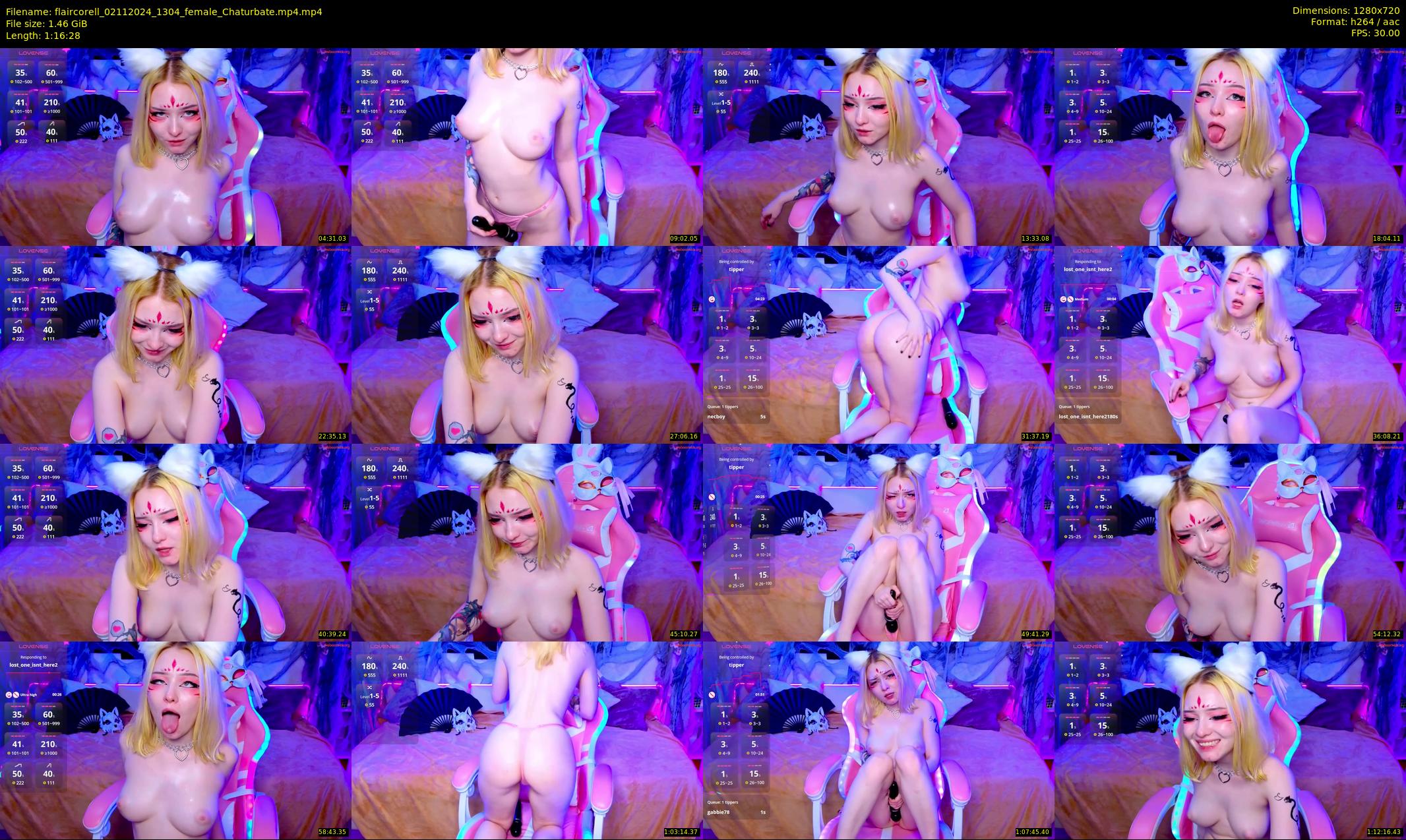flaircorell — 77 minute Chaturbate female cam show recording, 720p, Nov 2, 2024