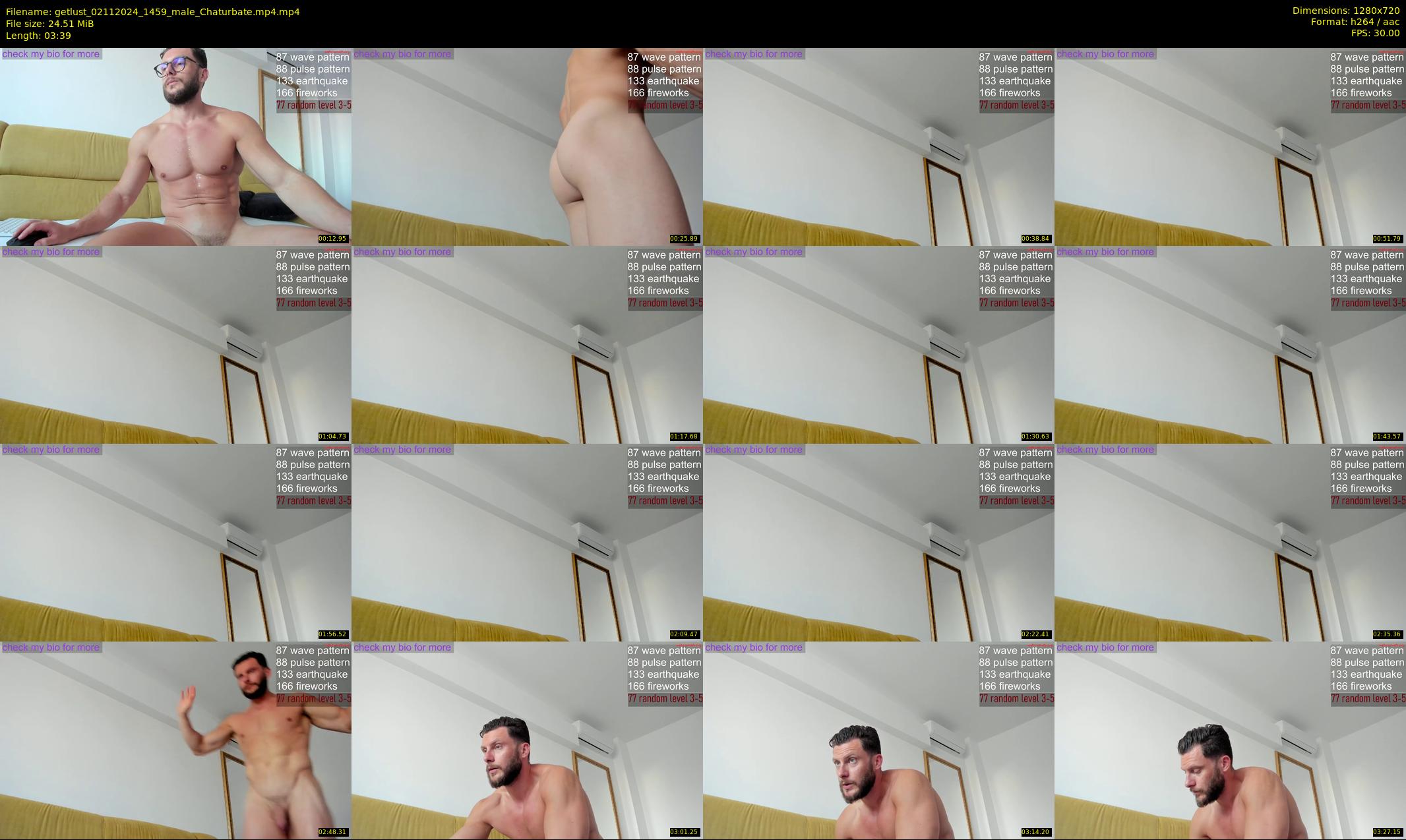 getlust — 4 minute Chaturbate male cam show recording, 720p, Nov 2, 2024