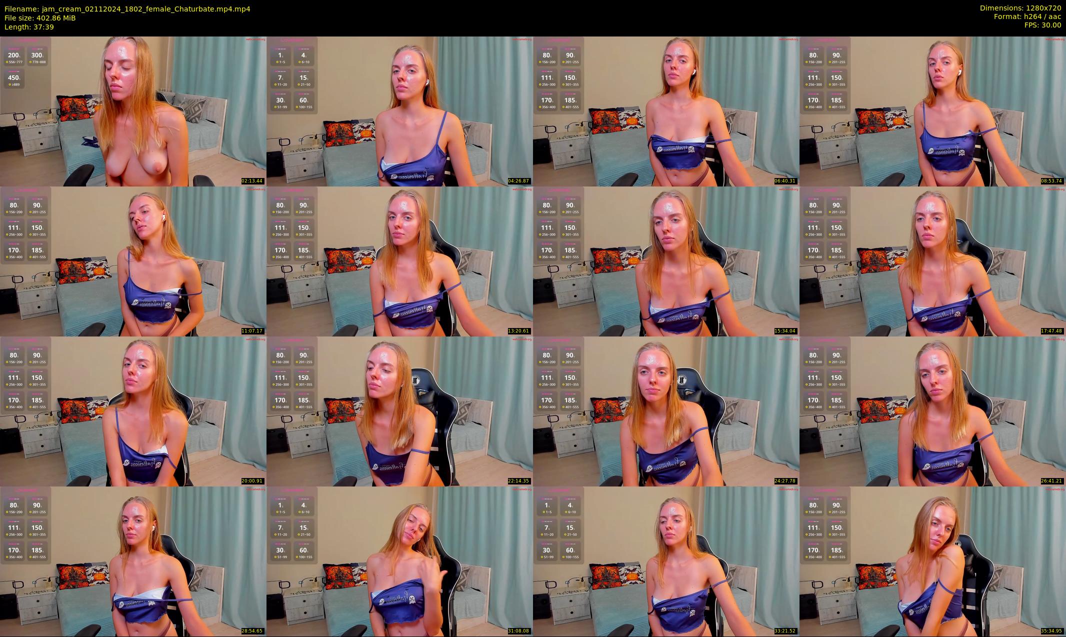 jam_cream — 38 minute Chaturbate female cam show recording, 720p, Nov 2, 2024