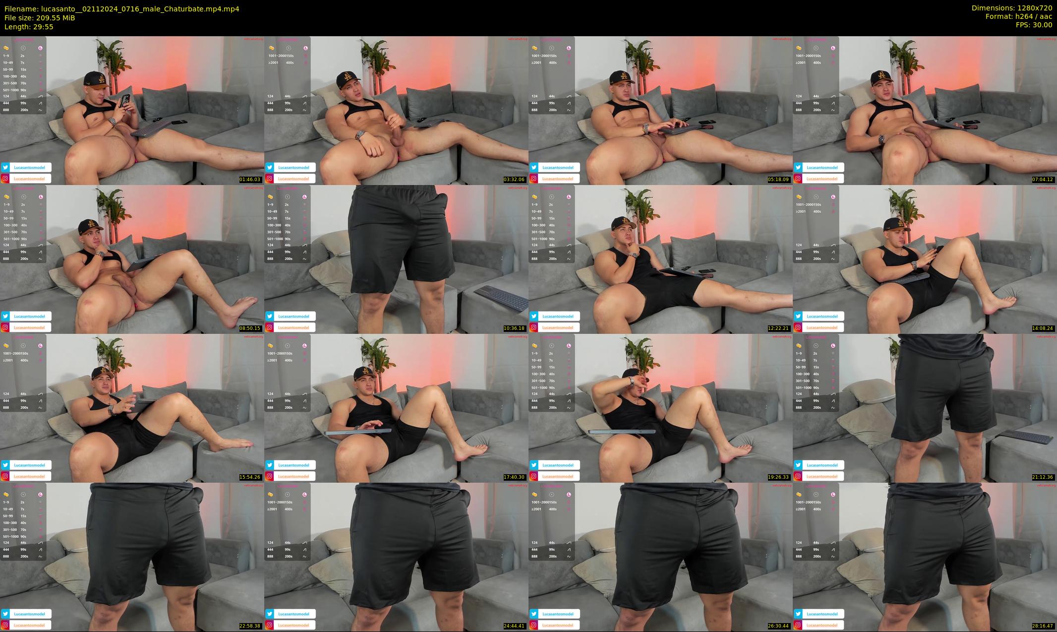 lucasanto_ — 30 minute Chaturbate male cam show recording, 720p, Nov 2, 2024
