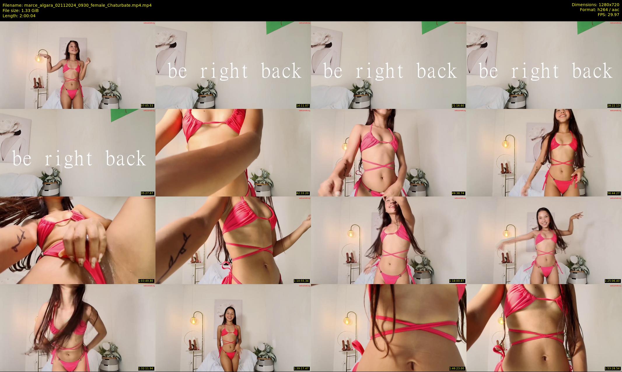 marce_algara — 121 minute Chaturbate female cam show recording, 720p, Nov 2, 2024