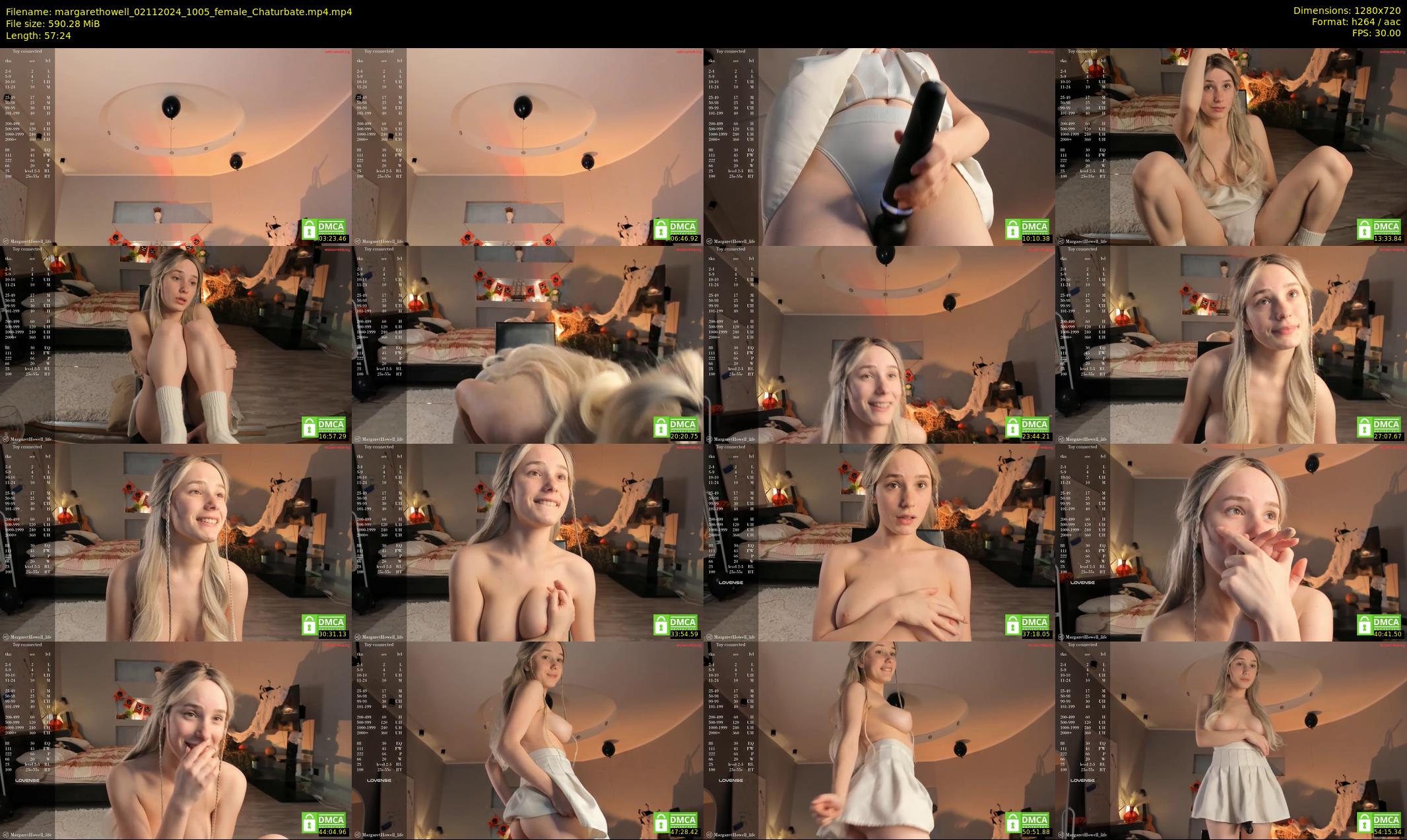 margarethowell — 58 minute Chaturbate female cam show recording, 720p, Nov 2, 2024