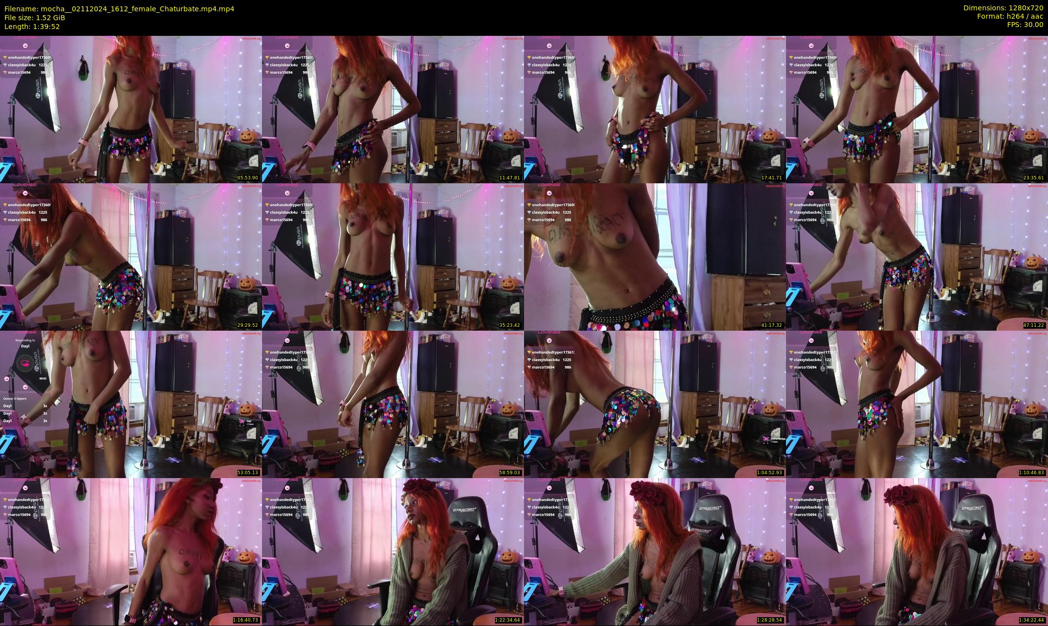 mocha_ — 100 minute Chaturbate female cam show recording, 720p, Nov 2, 2024