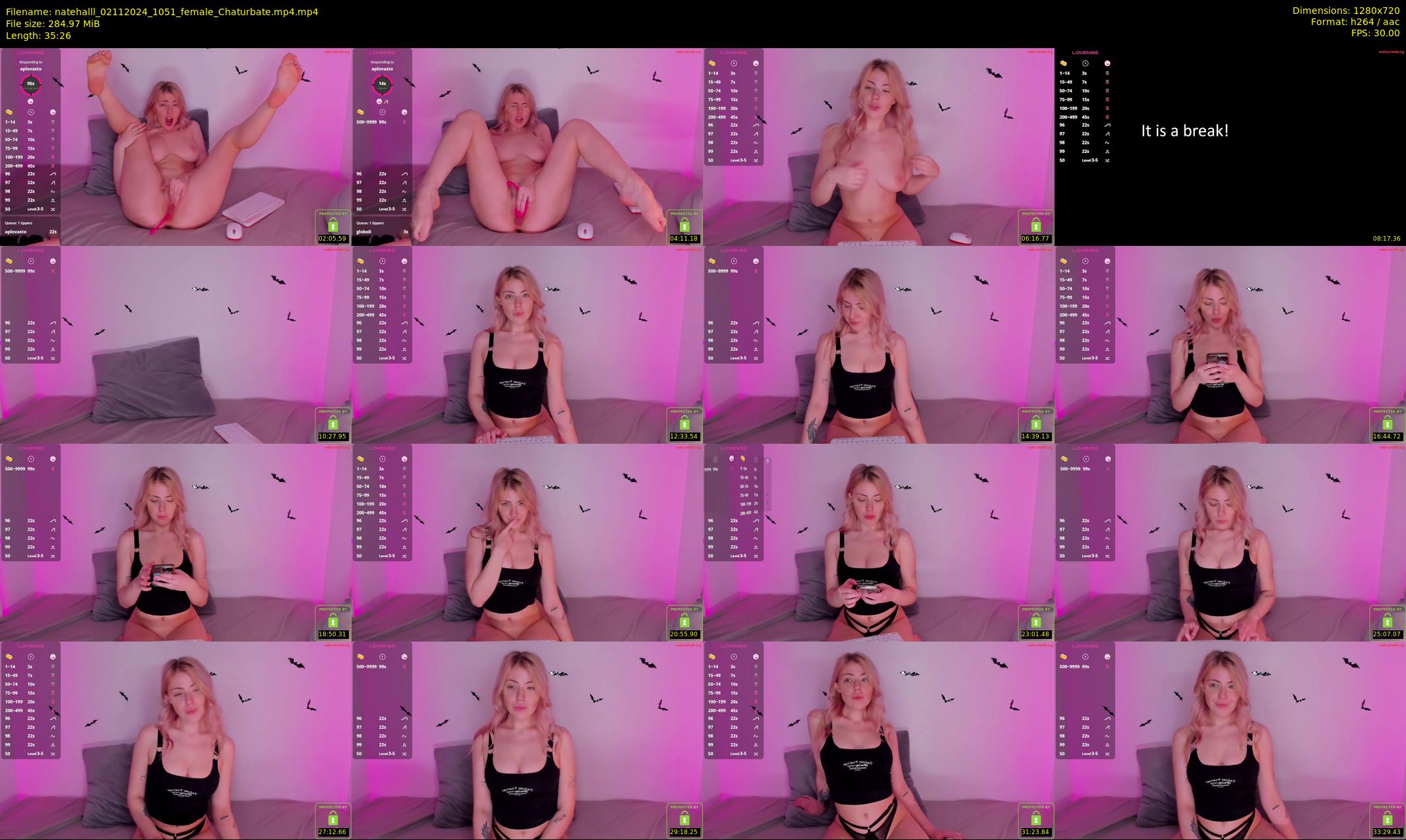 natehalll — 36 minute Chaturbate female cam show recording, 720p, Nov 2, 2024