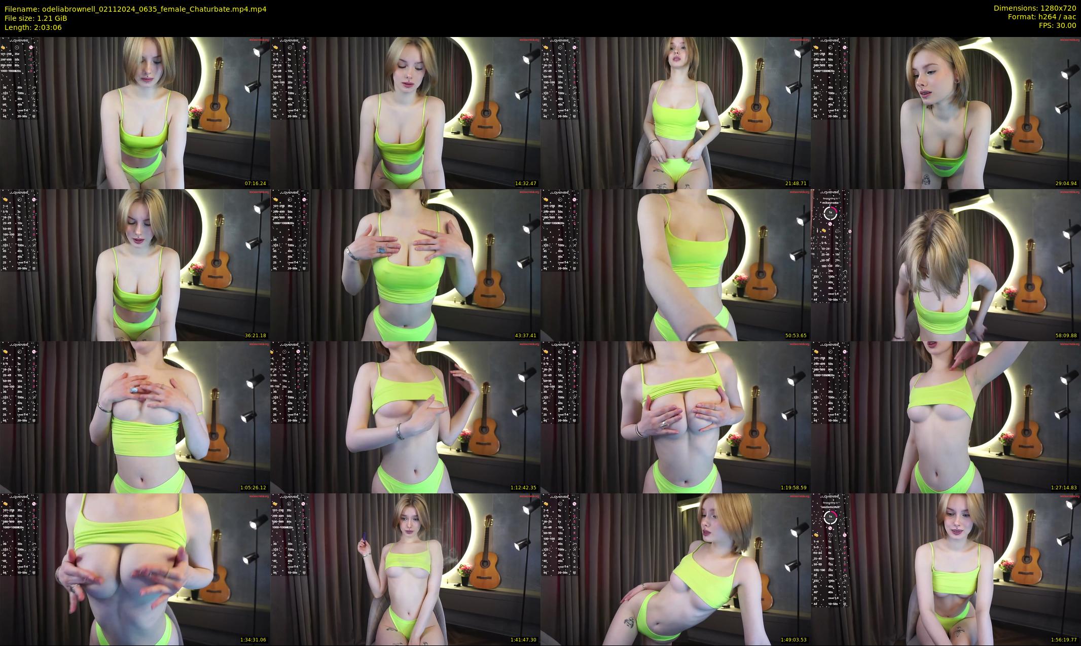 odeliabrownell — 124 minute Chaturbate female cam show recording, 720p, Nov 2, 2024